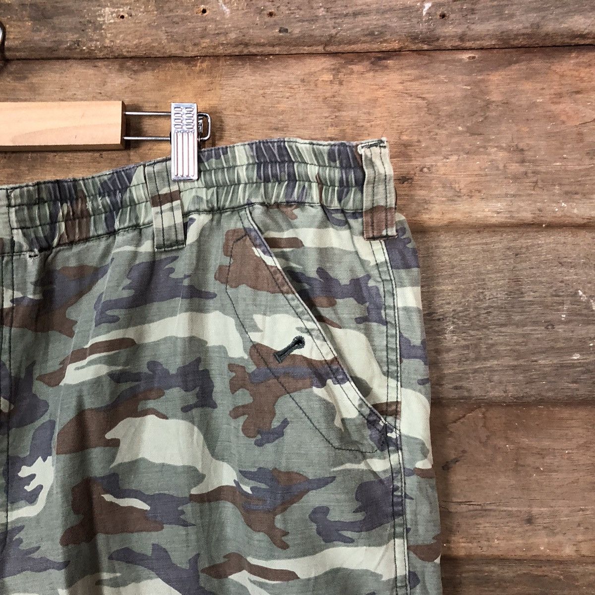 Japanese Brand Badboy Camo Green multipocket skate Cropped Pants #7108 Size US 37 - 5 Thumbnail