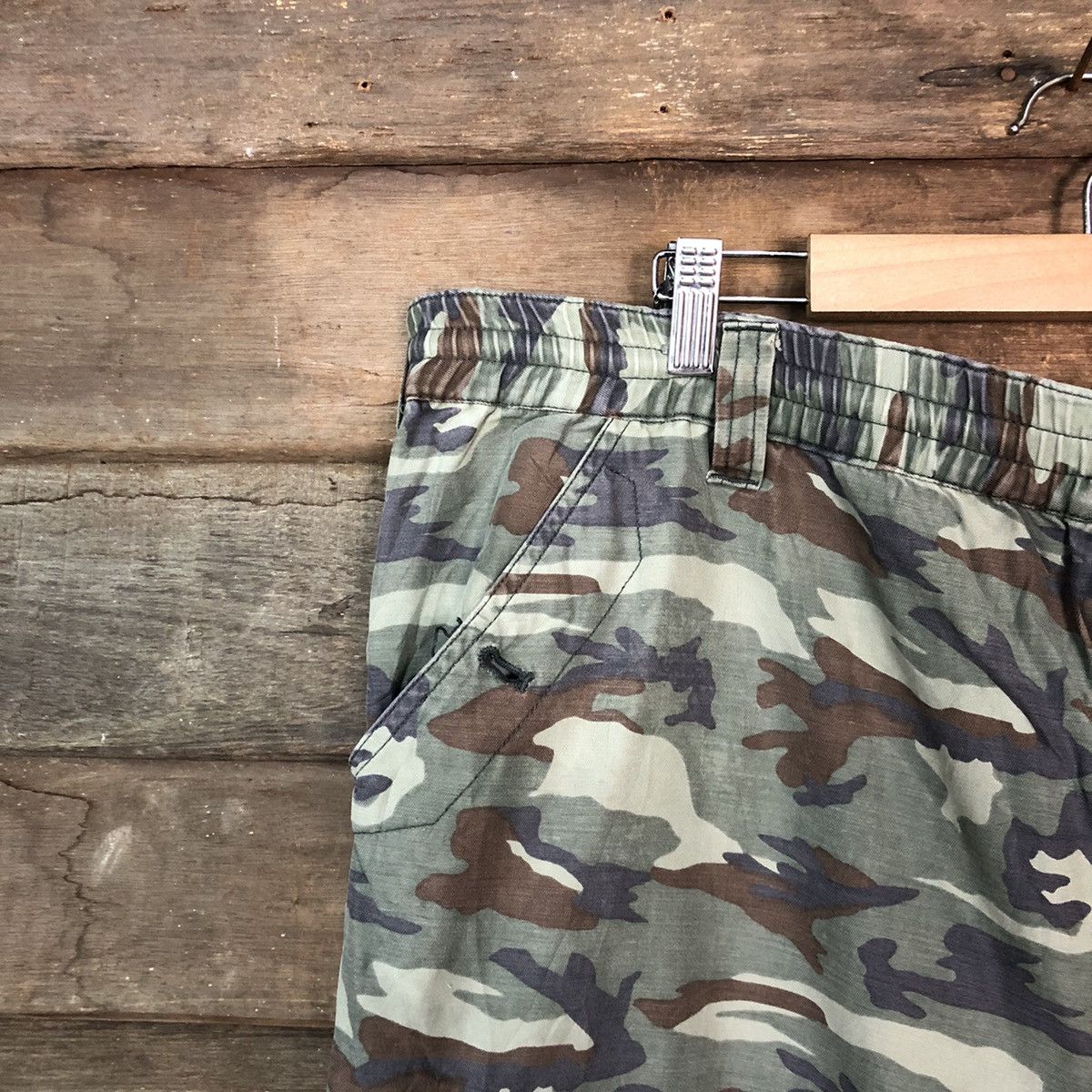 Japanese Brand Badboy Camo Green multipocket skate Cropped Pants #7108 Size US 37 - 4 Thumbnail