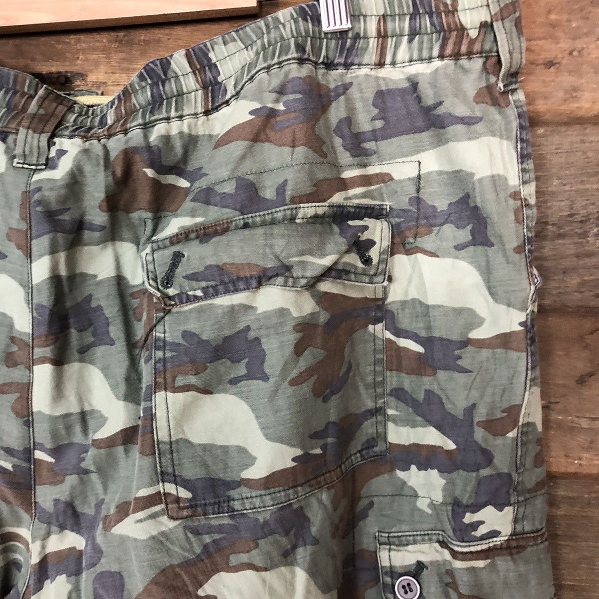 Japanese Brand Badboy Camo Green multipocket skate Cropped Pants #7108 Size US 37 - 15 Thumbnail