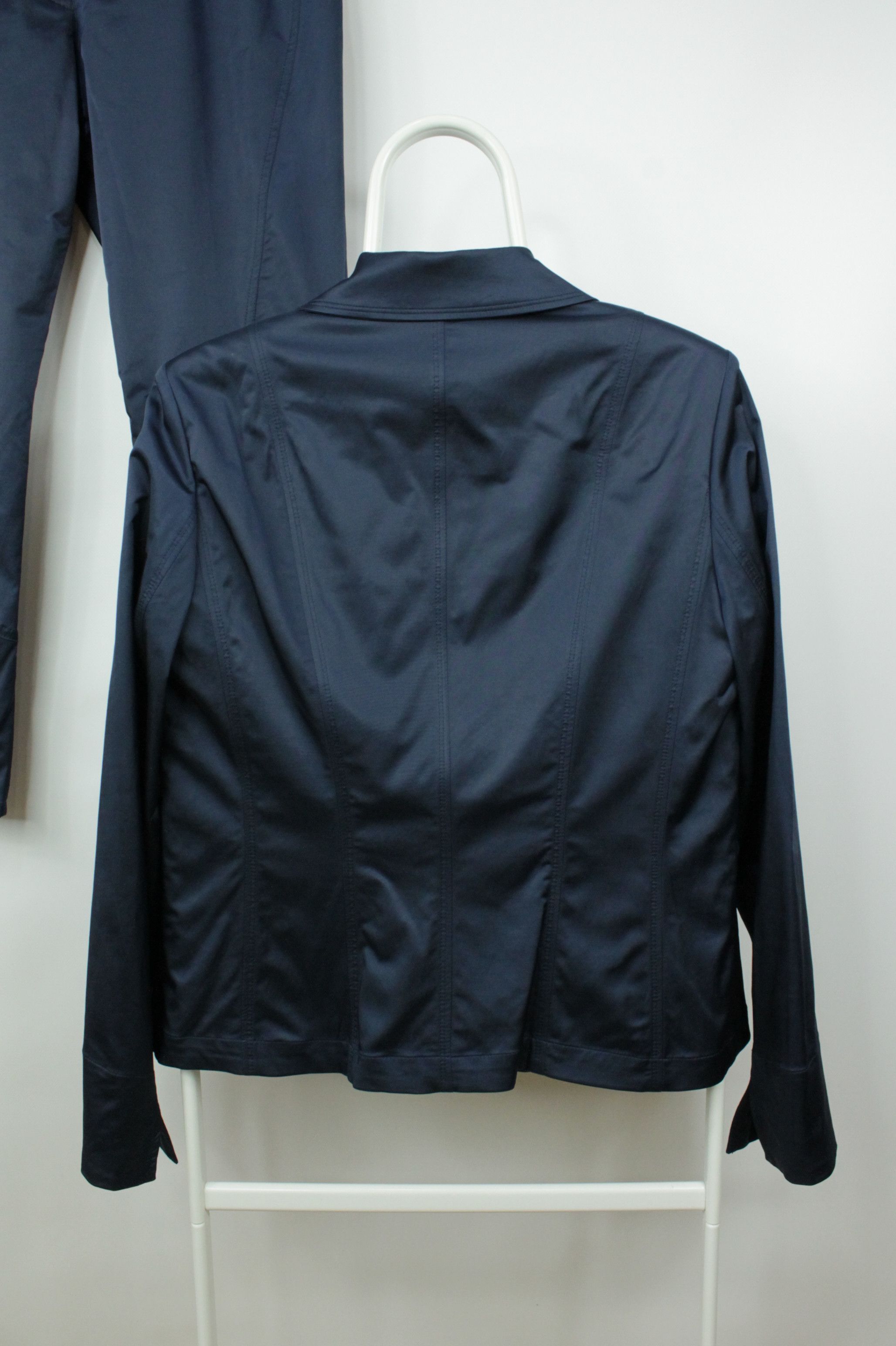 Designer AirField Elegant Pantsuit Savanna Blue Blazer Women's Size M / US 6-8 / IT 42-44 - 7 Thumbnail