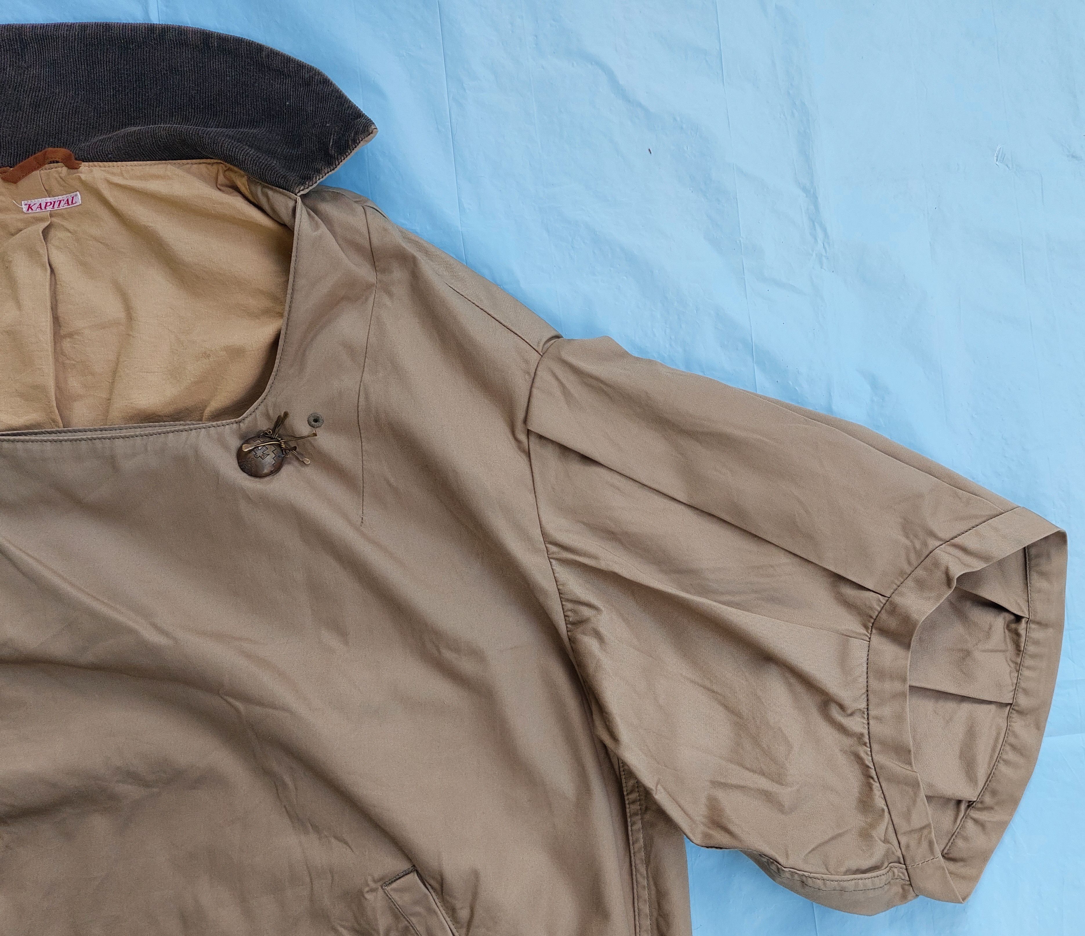Kapital KAPITAL oversize cotton coated khaki jacket Size US M / EU 48-50 / 2 - 2 Thumbnail