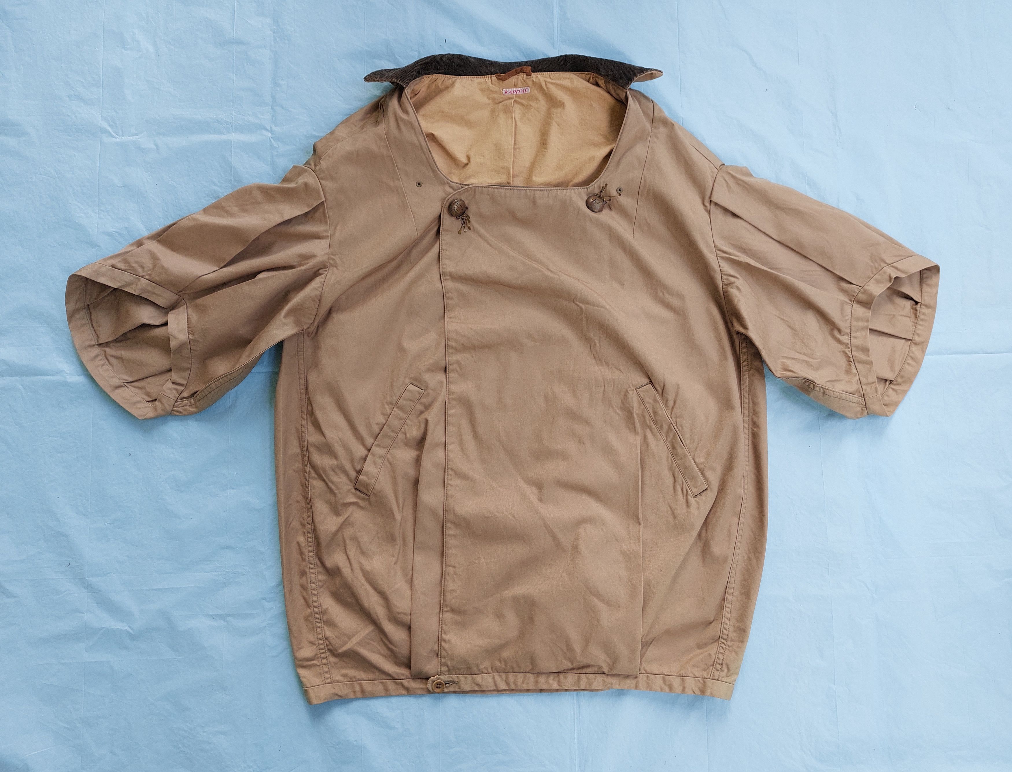 Kapital KAPITAL oversize cotton coated khaki jacket Size US M / EU 48-50 / 2 - 1 Thumbnail