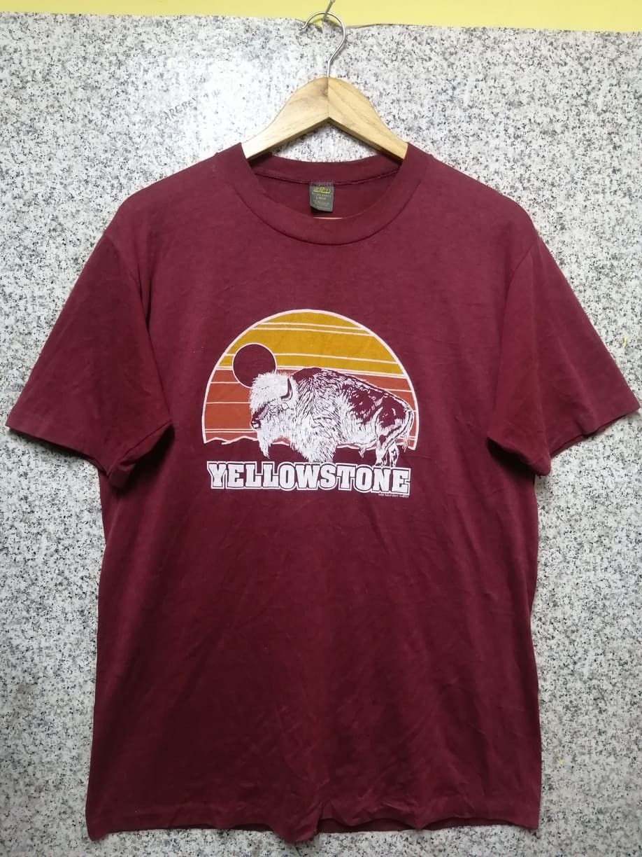 Russell Athletic × Vintage 1983 VINTAGE YELLOW STONE VERY RARE Size US L / EU 52-54 / 3 - 1 Thumbnail