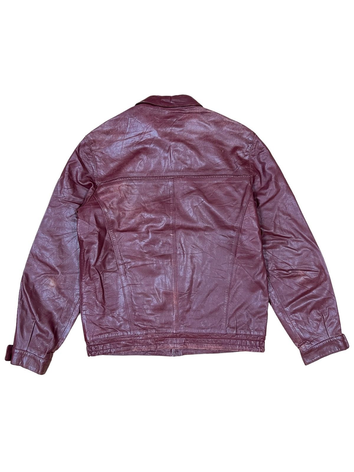Genuine Leather 80s Toras Genuine Calfskin Leather Biker Rockabilly Jacket Size US M / EU 48-50 / 2 - 6 Thumbnail