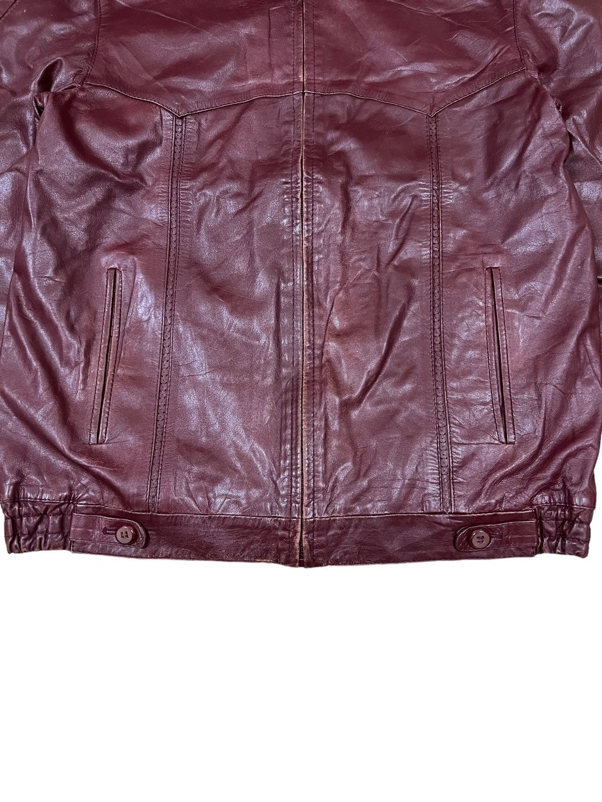 Genuine Leather 80s Toras Genuine Calfskin Leather Biker Rockabilly Jacket Size US M / EU 48-50 / 2 - 4 Thumbnail