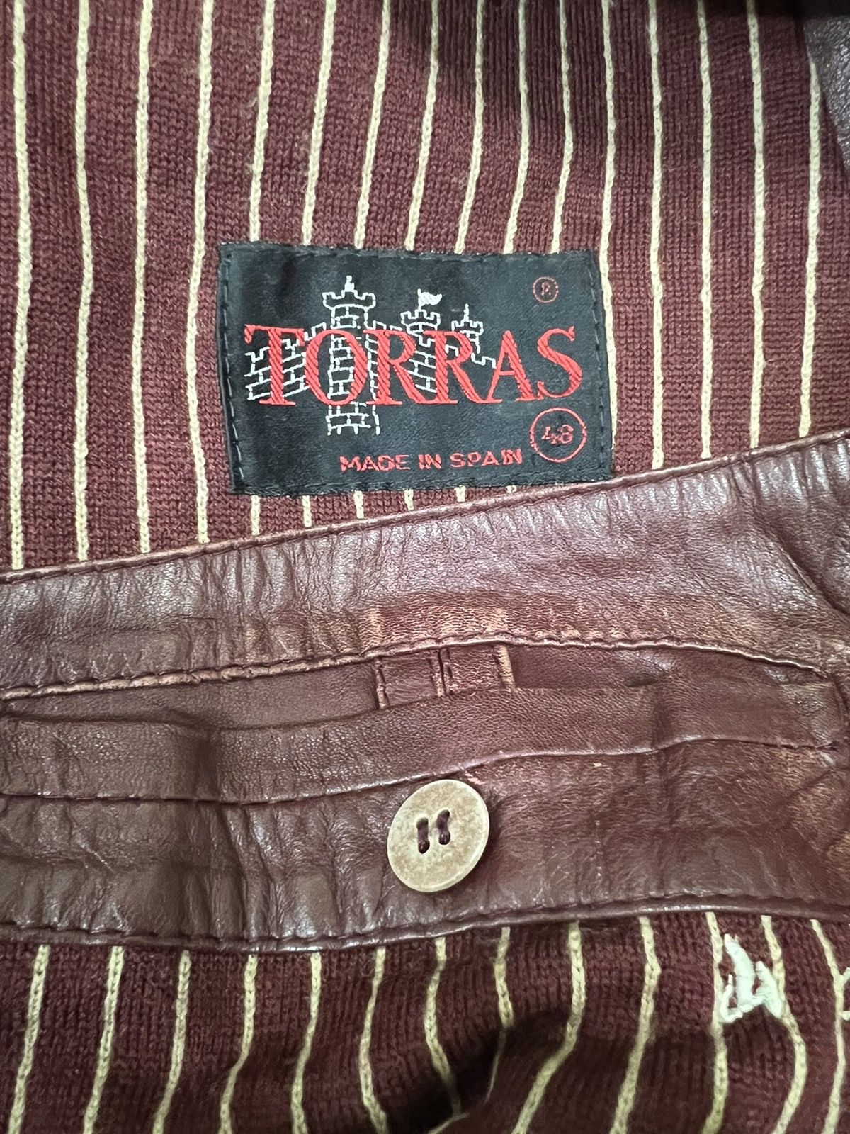 Genuine Leather 80s Toras Genuine Calfskin Leather Biker Rockabilly Jacket Size US M / EU 48-50 / 2 - 8 Thumbnail