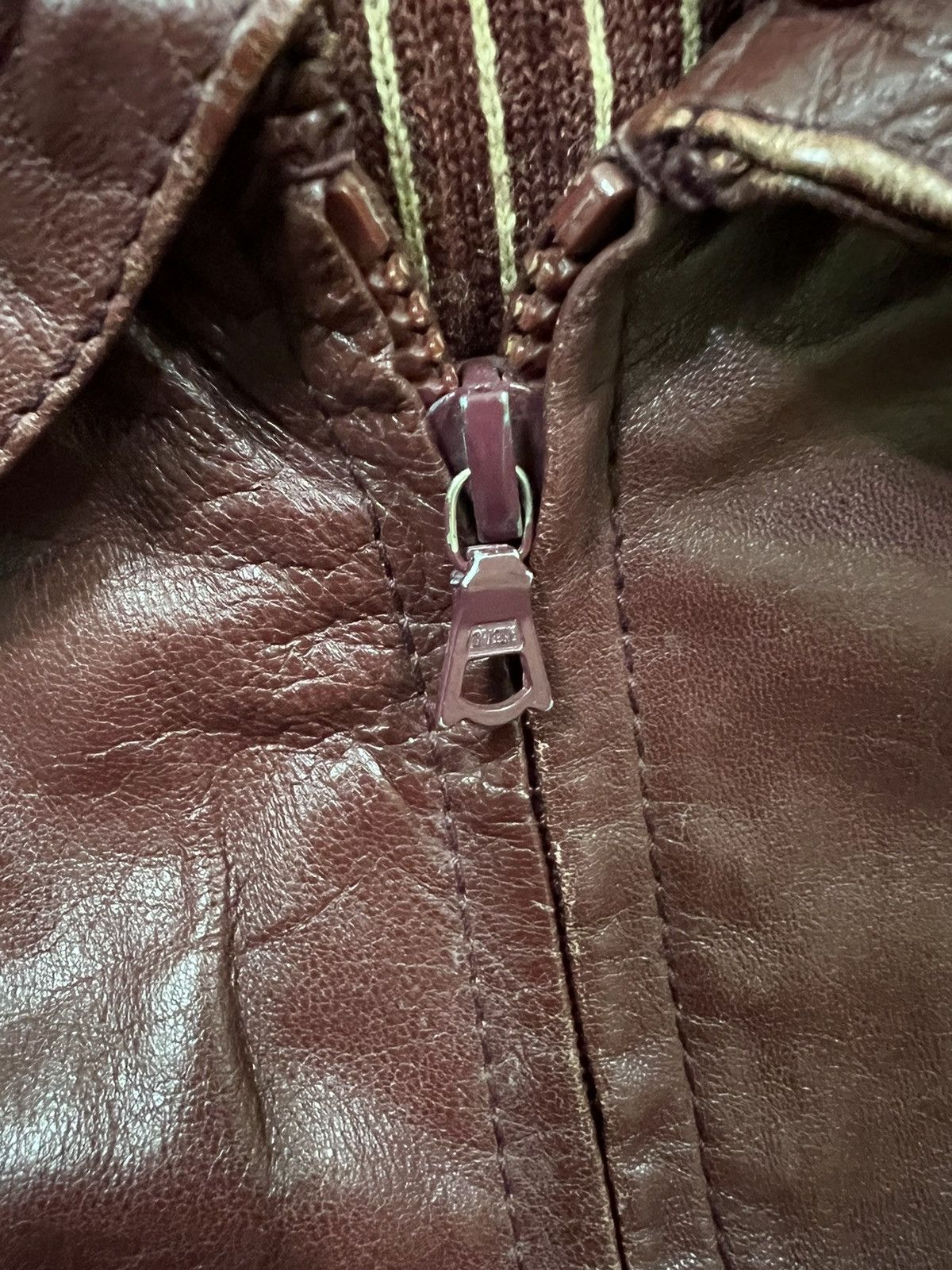Genuine Leather 80s Toras Genuine Calfskin Leather Biker Rockabilly Jacket Size US M / EU 48-50 / 2 - 10 Thumbnail