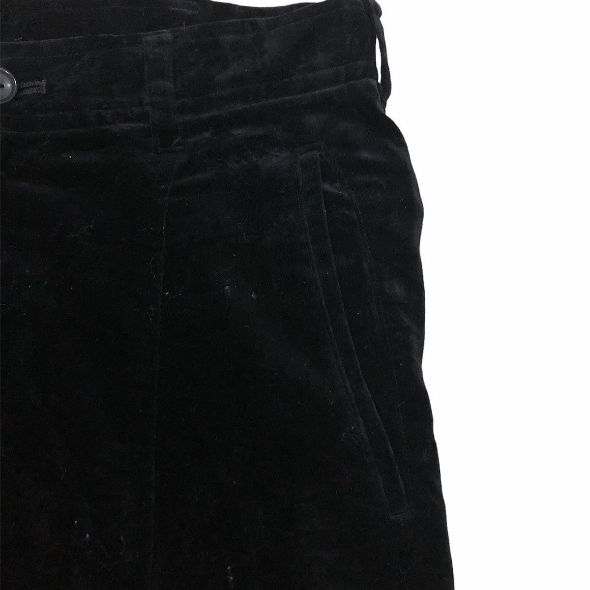 Comme des Garcons × Comme des Garcons Homme × Comme des Garcons Homme Plus Comme des Garçons Homme Plus Velvet Drop Crotch Pants AD2005 Size US 30 / EU 46 - 7 Thumbnail