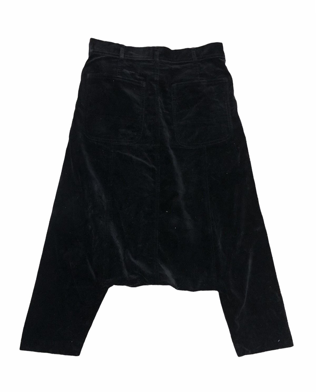 Comme des Garcons × Comme des Garcons Homme × Comme des Garcons Homme Plus Comme des Garçons Homme Plus Velvet Drop Crotch Pants AD2005 Size US 30 / EU 46 - 2 Thumbnail