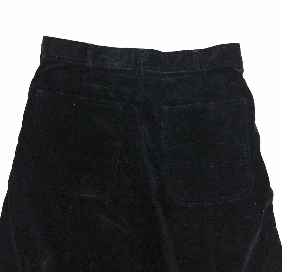 Comme des Garcons × Comme des Garcons Homme × Comme des Garcons Homme Plus Comme des Garçons Homme Plus Velvet Drop Crotch Pants AD2005 Size US 30 / EU 46 - 4 Thumbnail