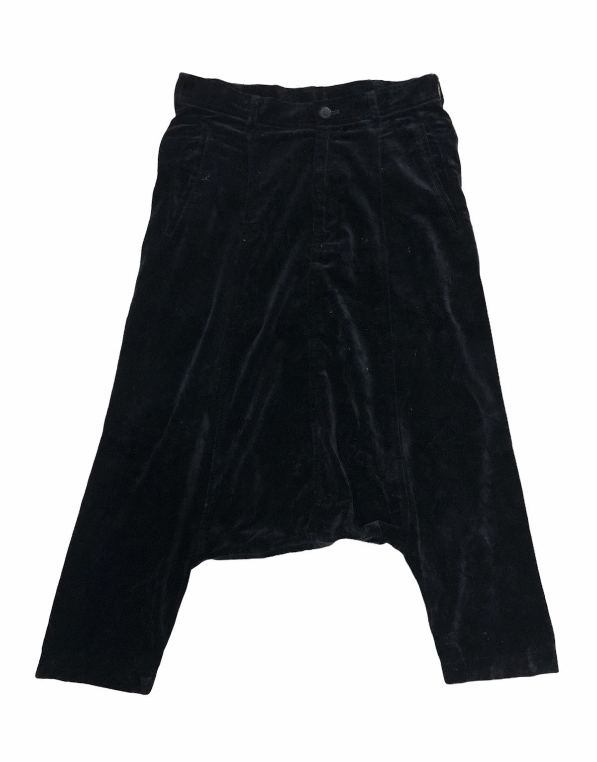 Comme des Garcons × Comme des Garcons Homme × Comme des Garcons Homme Plus Comme des Garçons Homme Plus Velvet Drop Crotch Pants AD2005 Size US 30 / EU 46 - 1 Thumbnail