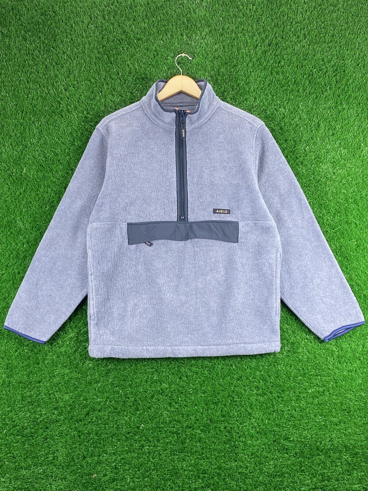Vintage Aigle Pullover Fleece Anorak Jacket