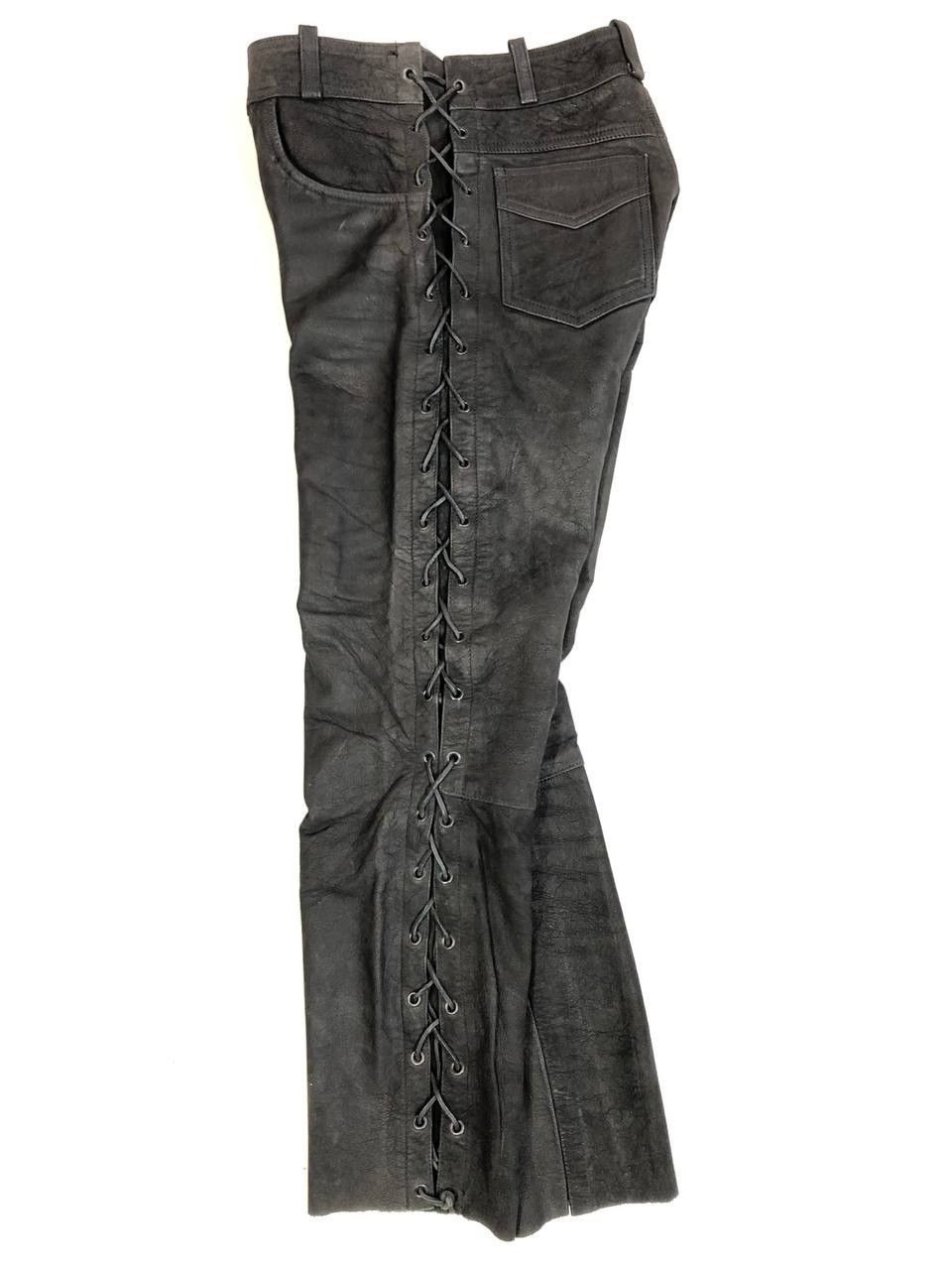 Leather Biker Moto Pants Vintage