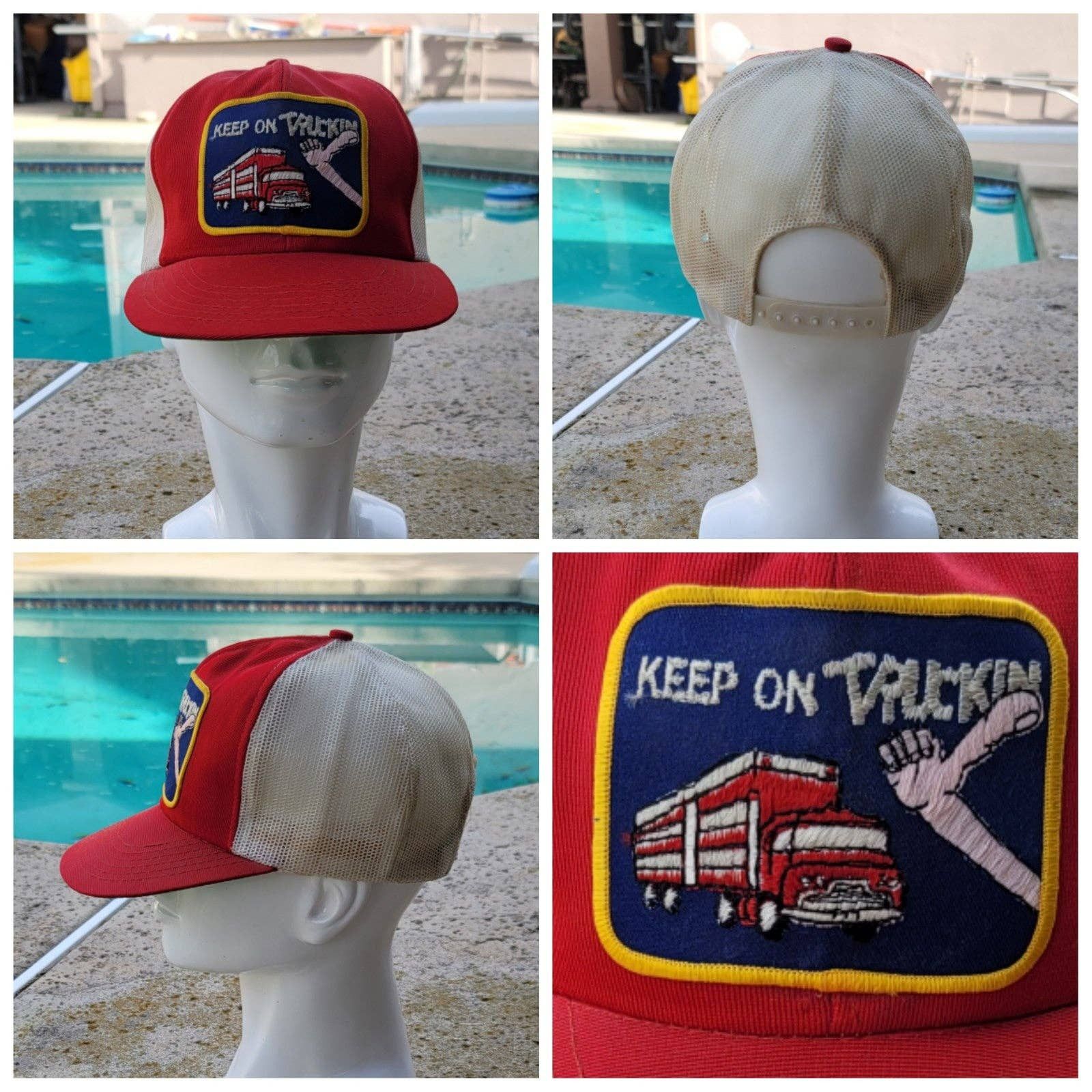 Vtg Keep On Truckin' Trucker Hat
