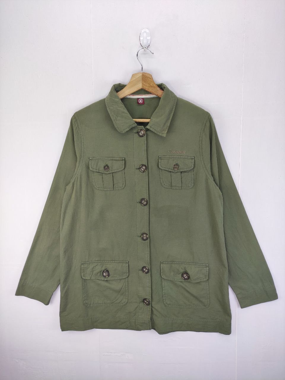 image of Converse Army Stly Shirt Button Up, Men's (Size Medium)