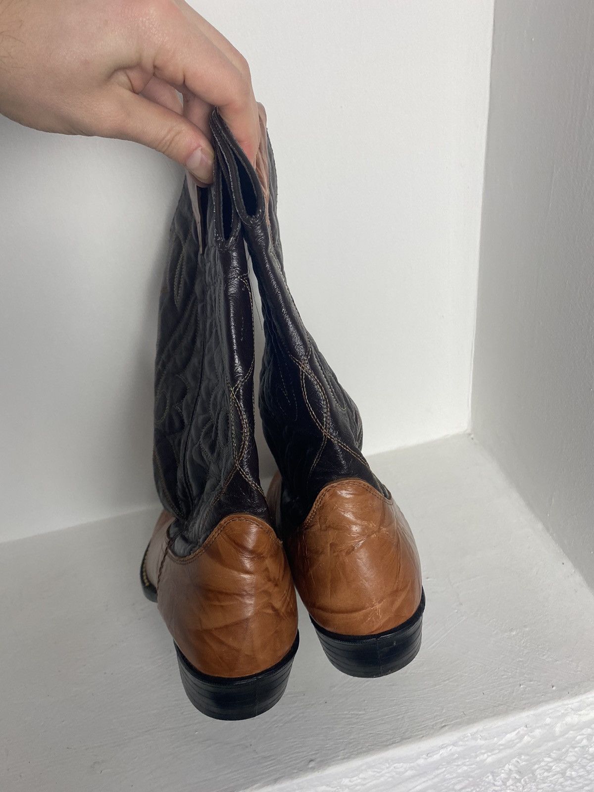 Vintage Vintage Western Cowboy Leather Boots Hand-Made size US 9 Size US 9 / EU 42 - 4 Thumbnail