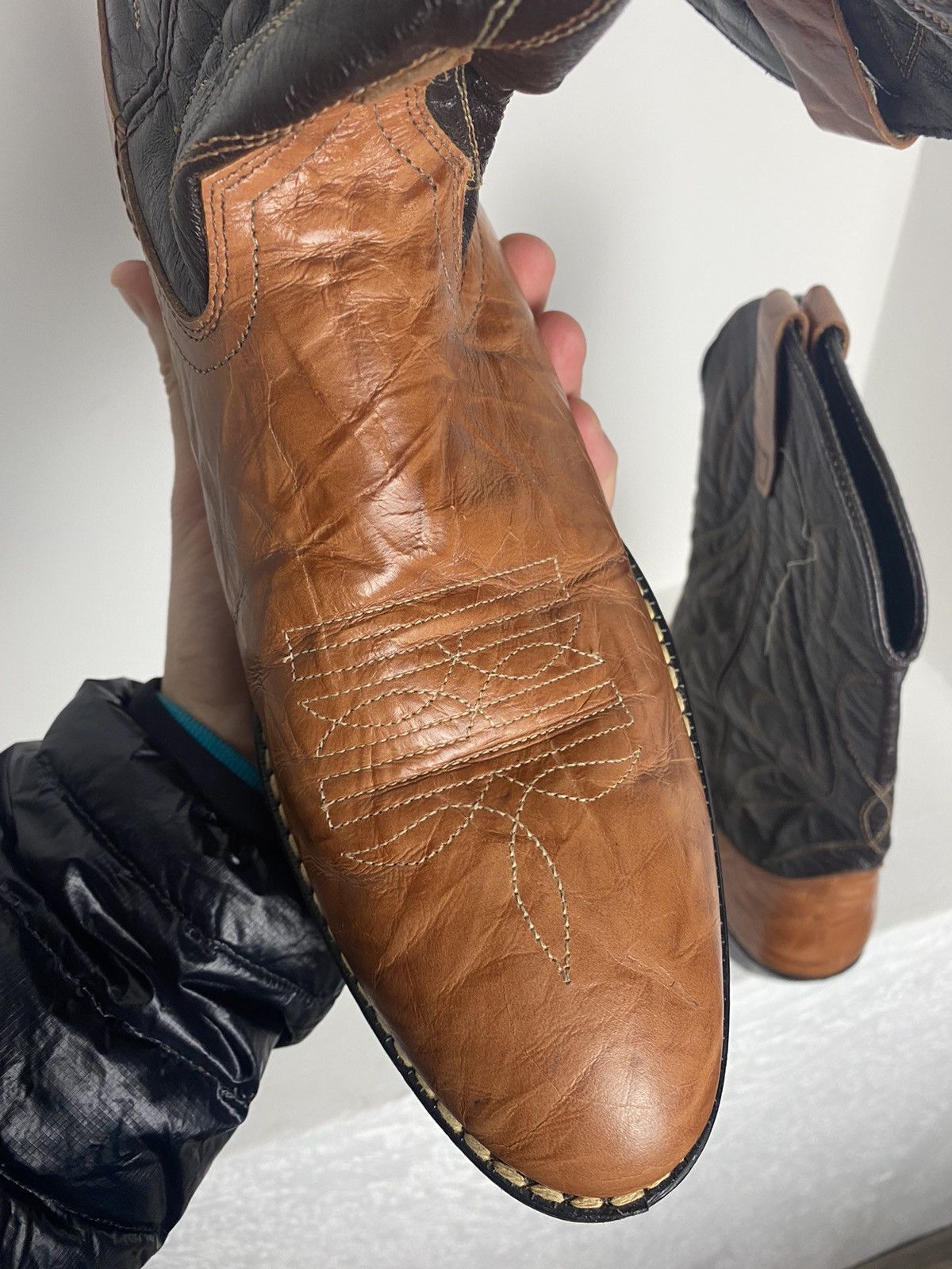 Vintage Vintage Western Cowboy Leather Boots Hand-Made size US 9 Size US 9 / EU 42 - 5 Thumbnail