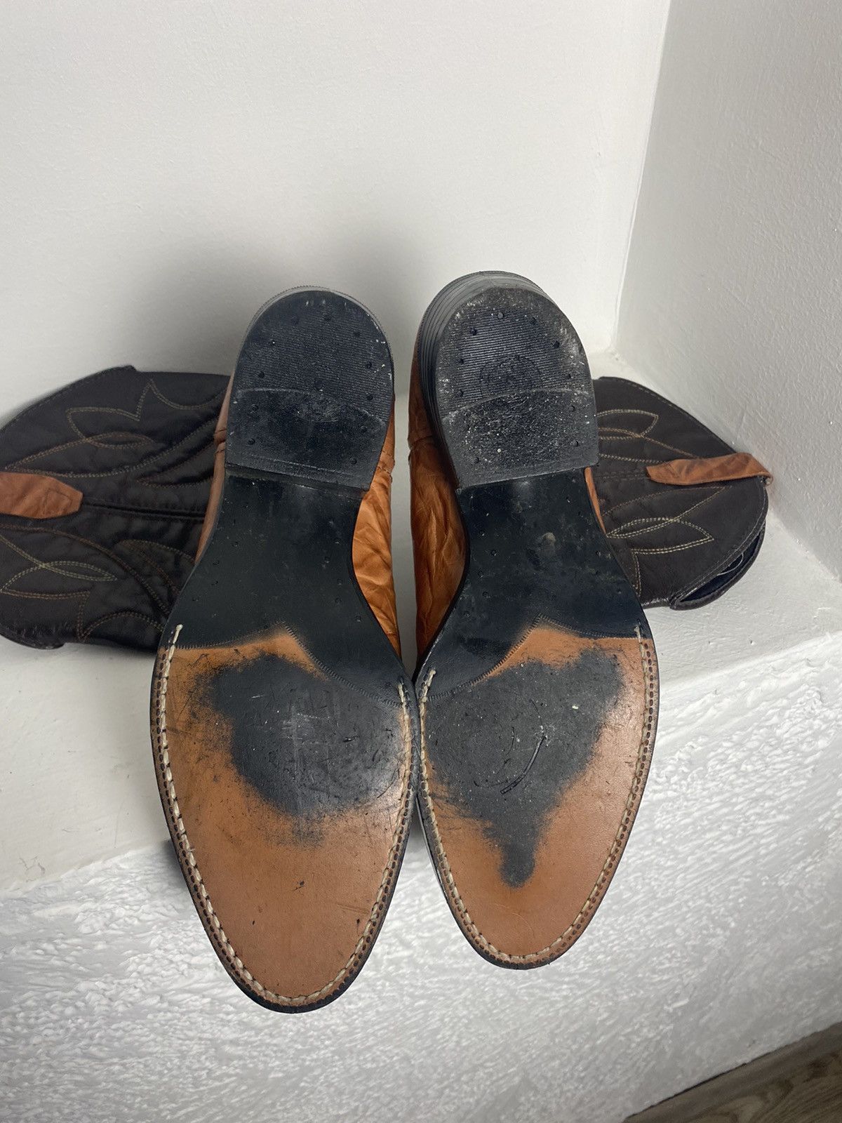 Vintage Vintage Western Cowboy Leather Boots Hand-Made size US 9 Size US 9 / EU 42 - 6 Thumbnail