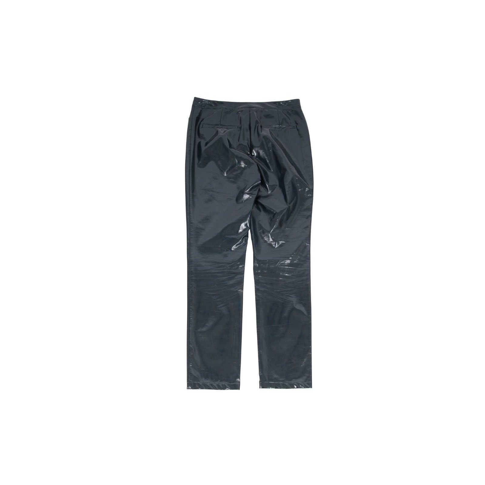 Dior PVC Pants Shinny Viscose Anthracite Blue Trousers Size 28" / US 6 / IT 42 - 8 Thumbnail