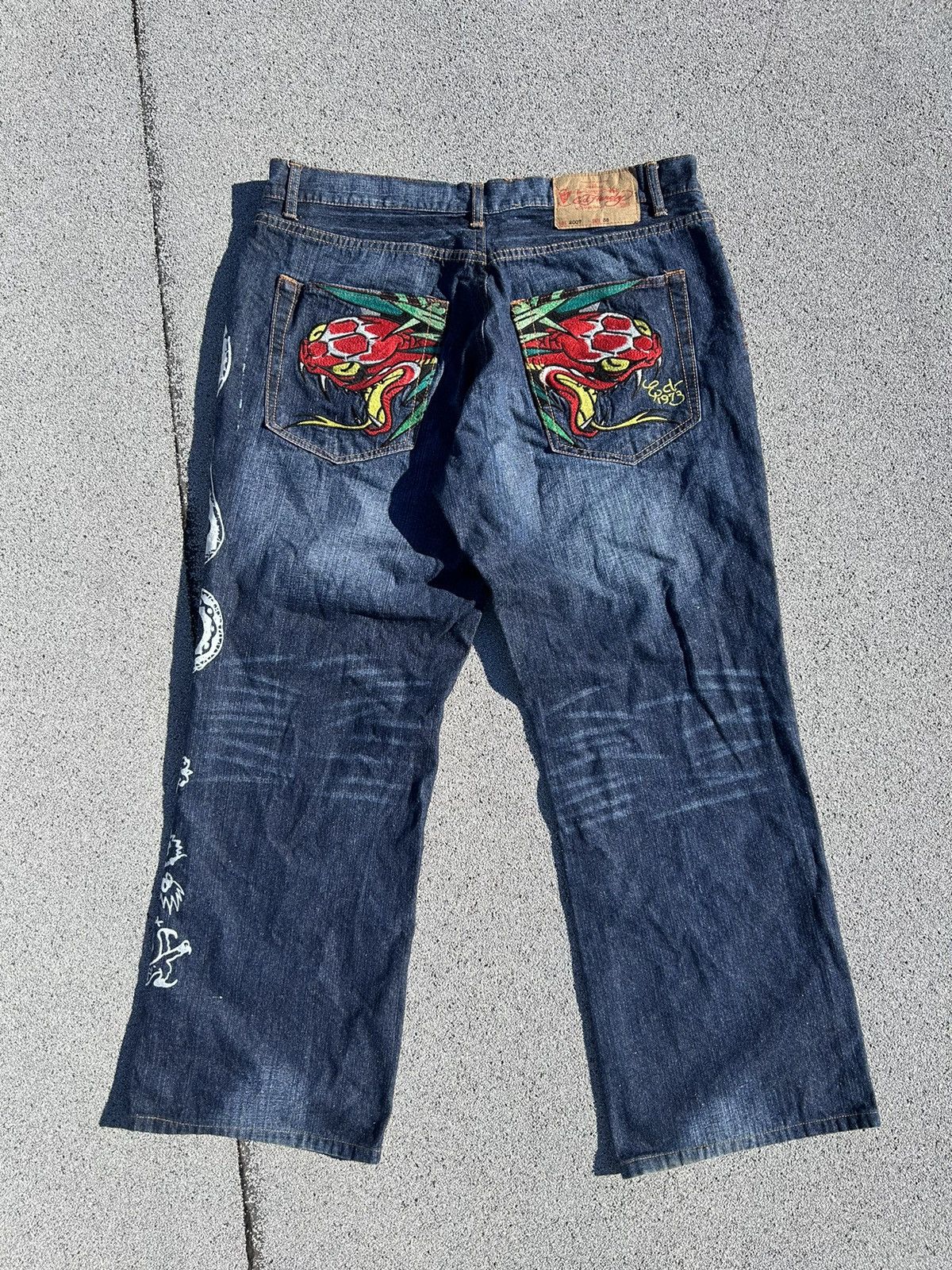 Ed Hardy Vintage Ed hardy Snake print denim Size US 38 / EU 54 - 2 Thumbnail