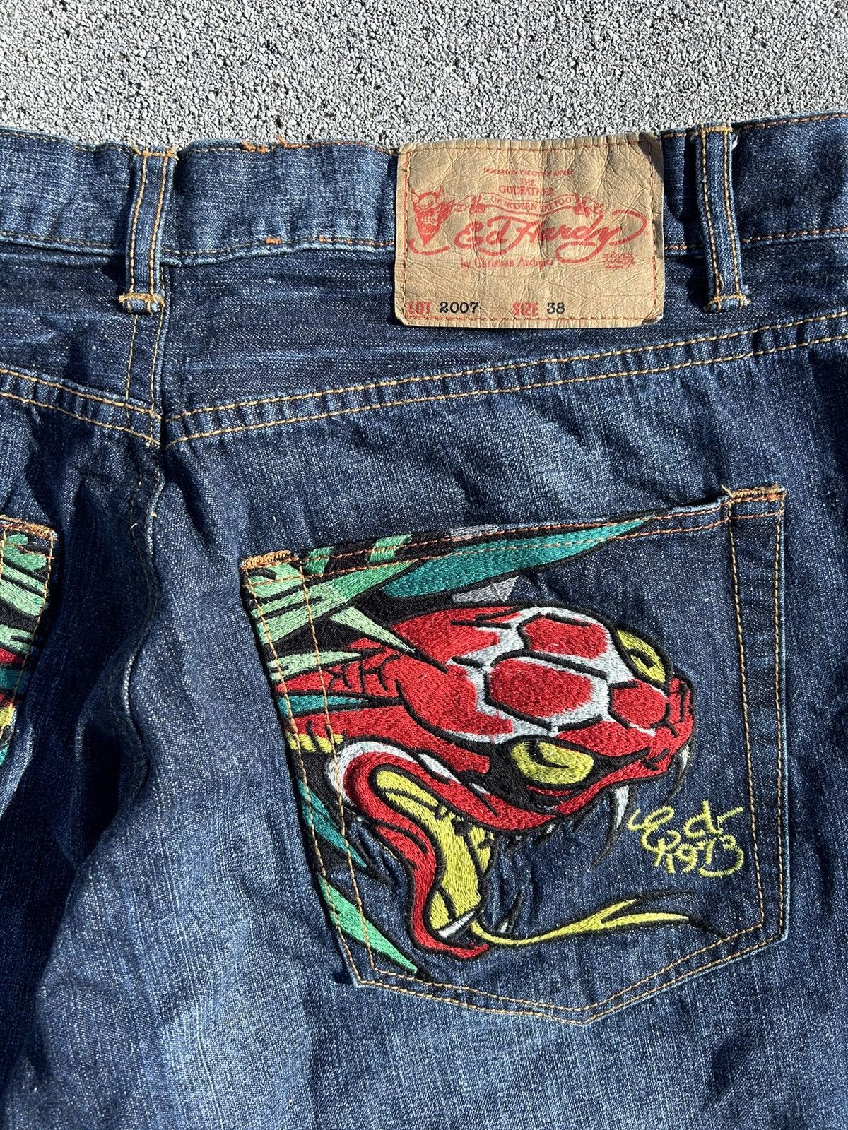 Ed Hardy Vintage Ed hardy Snake print denim Size US 38 / EU 54 - 3 Thumbnail