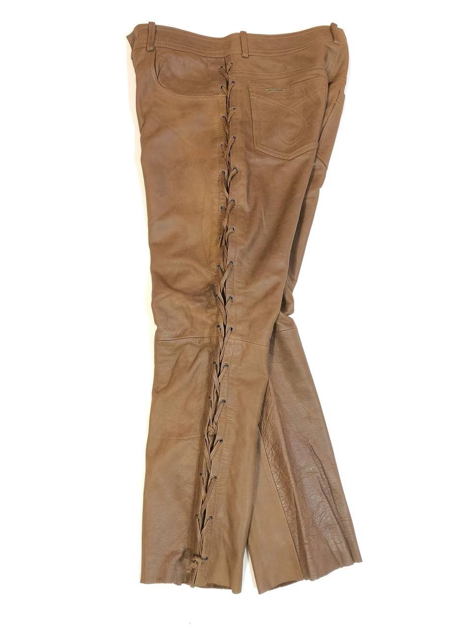 Leather Leather Biker Pants Vintage Size US 32 / EU 48 - 1 Thumbnail