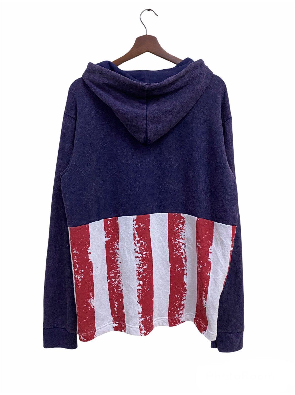 Band Tees × Bon Jovi American Flag Bon Jovi Concert Faded Hoodie Size US M / EU 48-50 / 2 - 7 Thumbnail