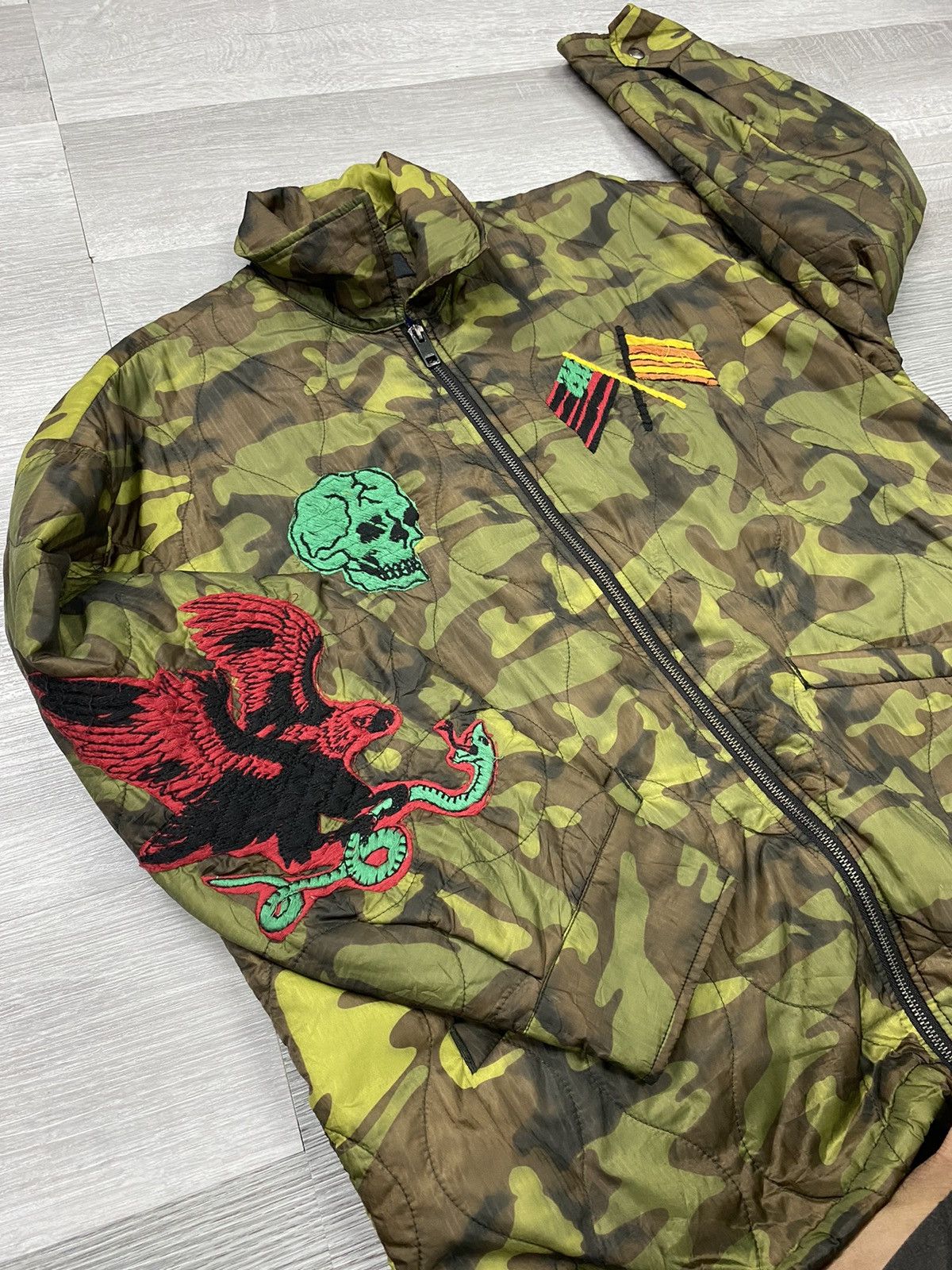 Diesel Diesel Camo Nylon Quited Jacket Size US M / EU 48-50 / 2 - 9 Thumbnail