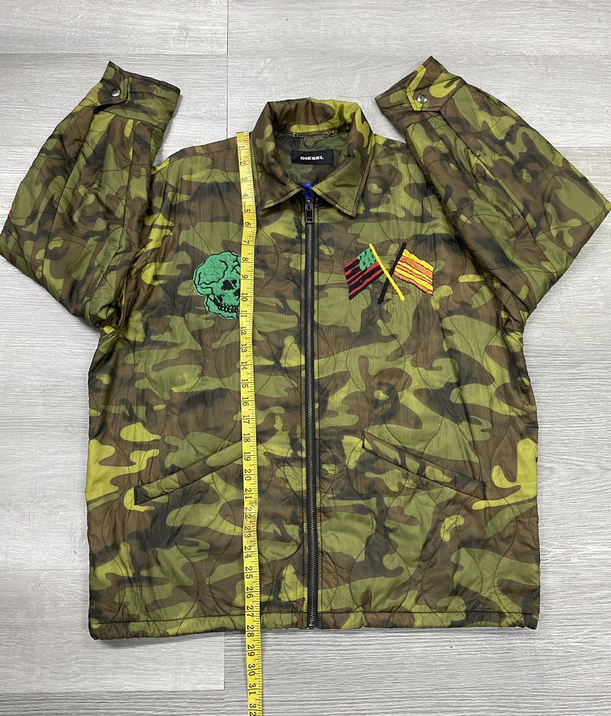 Diesel Diesel Camo Nylon Quited Jacket Size US M / EU 48-50 / 2 - 17 Thumbnail