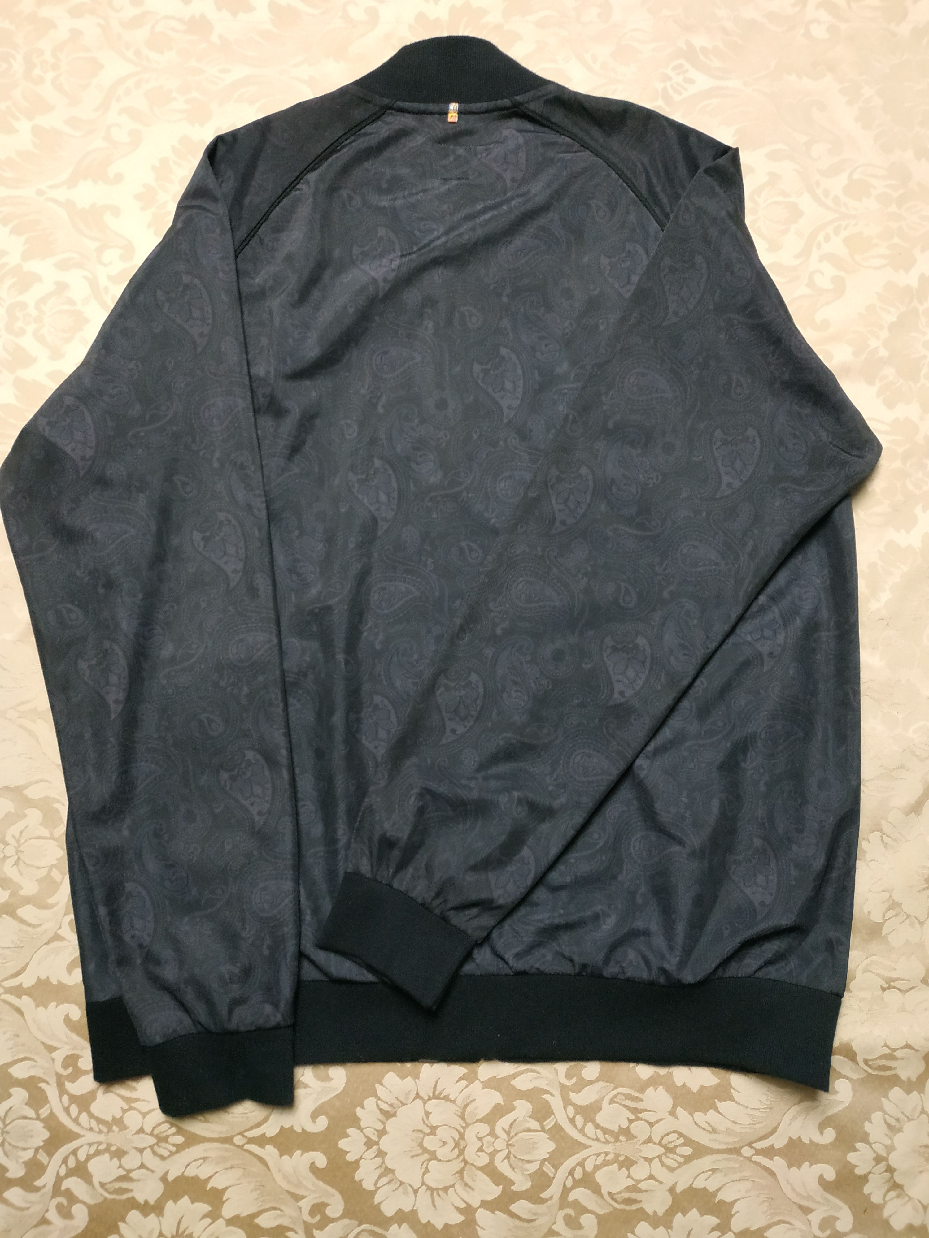 Pretty Green Pretty Green Men's Jacket Paisley Black Patterned Bomber Size US XL / EU 56 / 4 - 5 Thumbnail