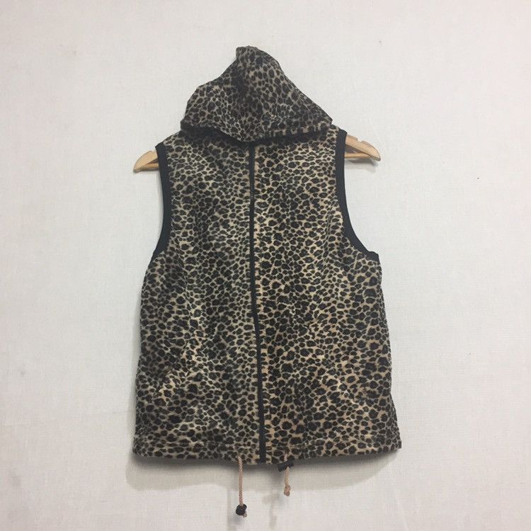 Japanese Brand Hoodie jacket sleeve less leopard design Size M / US 6-8 / IT 42-44 - 1 Thumbnail