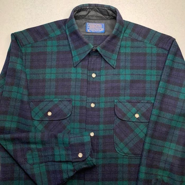 Pendleton Pendleton Vintage 70’s Black Watch Tartan Medium 100% Virgin ...