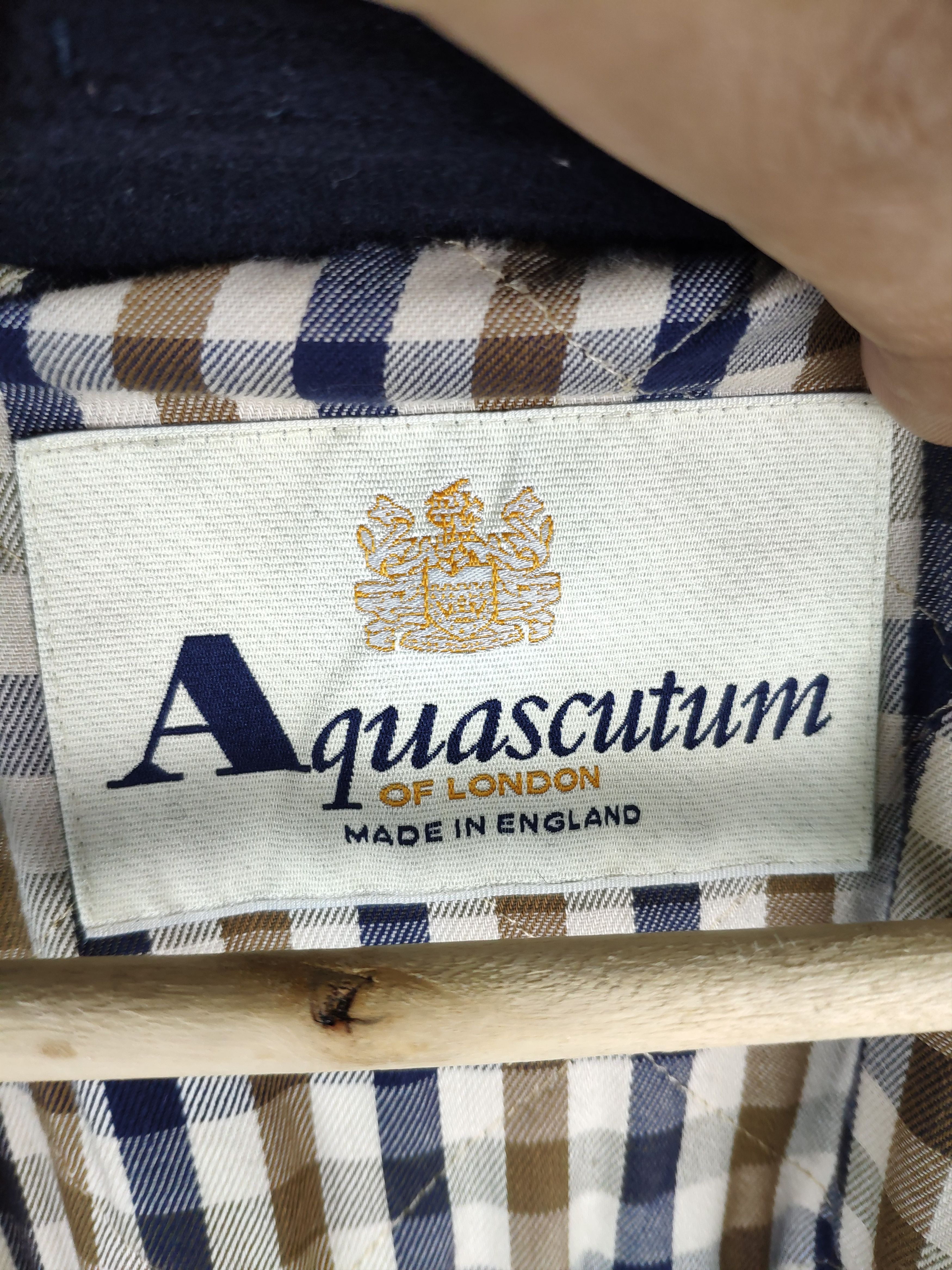 Aquascutum Vintage 1990s Aquascutum Wool Cashmere Hoodie Long Coat Size US S / EU 44-46 / 1 - 3 Thumbnail