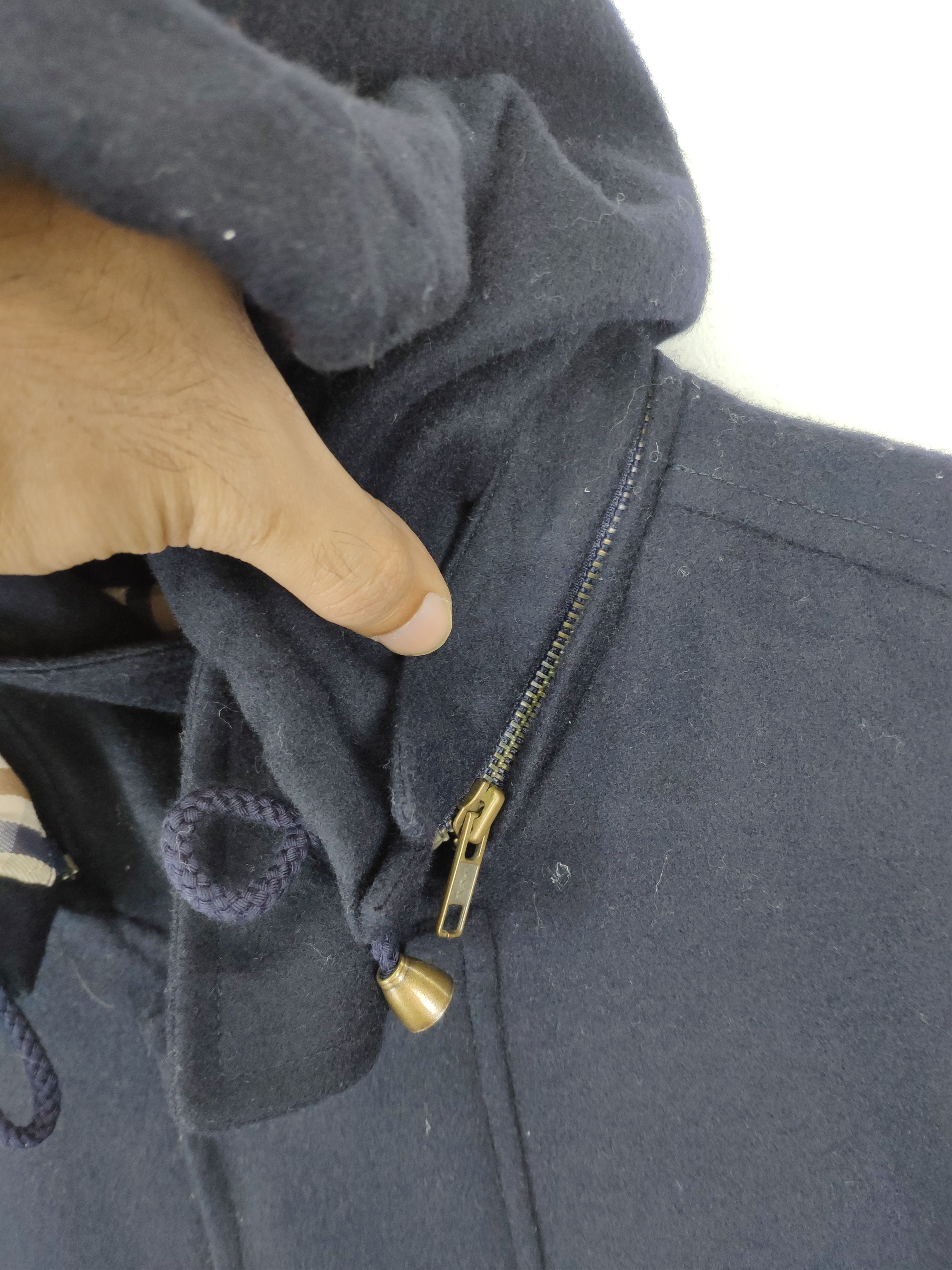 Aquascutum Vintage 1990s Aquascutum Wool Cashmere Hoodie Long Coat Size US S / EU 44-46 / 1 - 13 Thumbnail