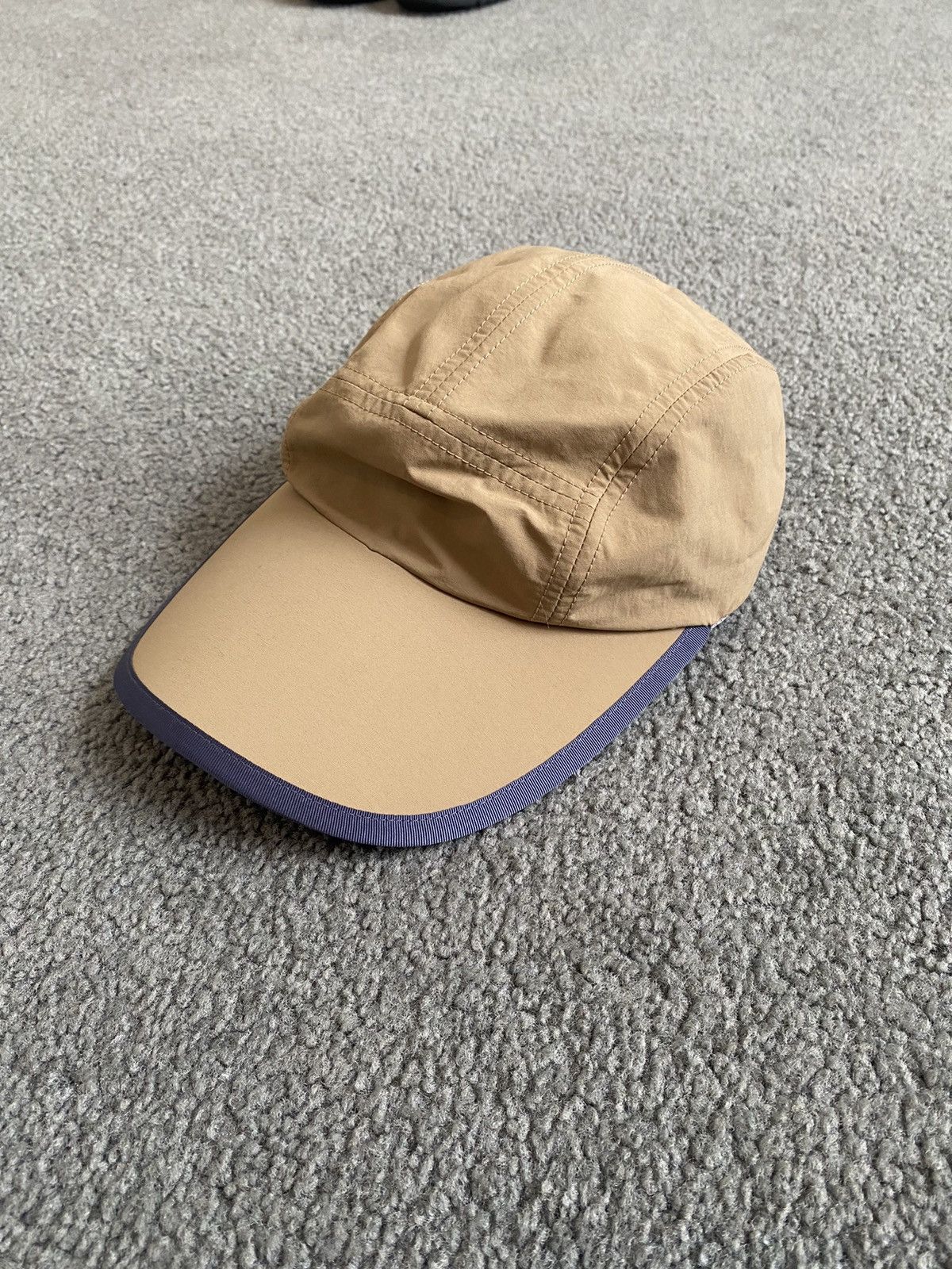 Vintage Beige 5 Panel Hat