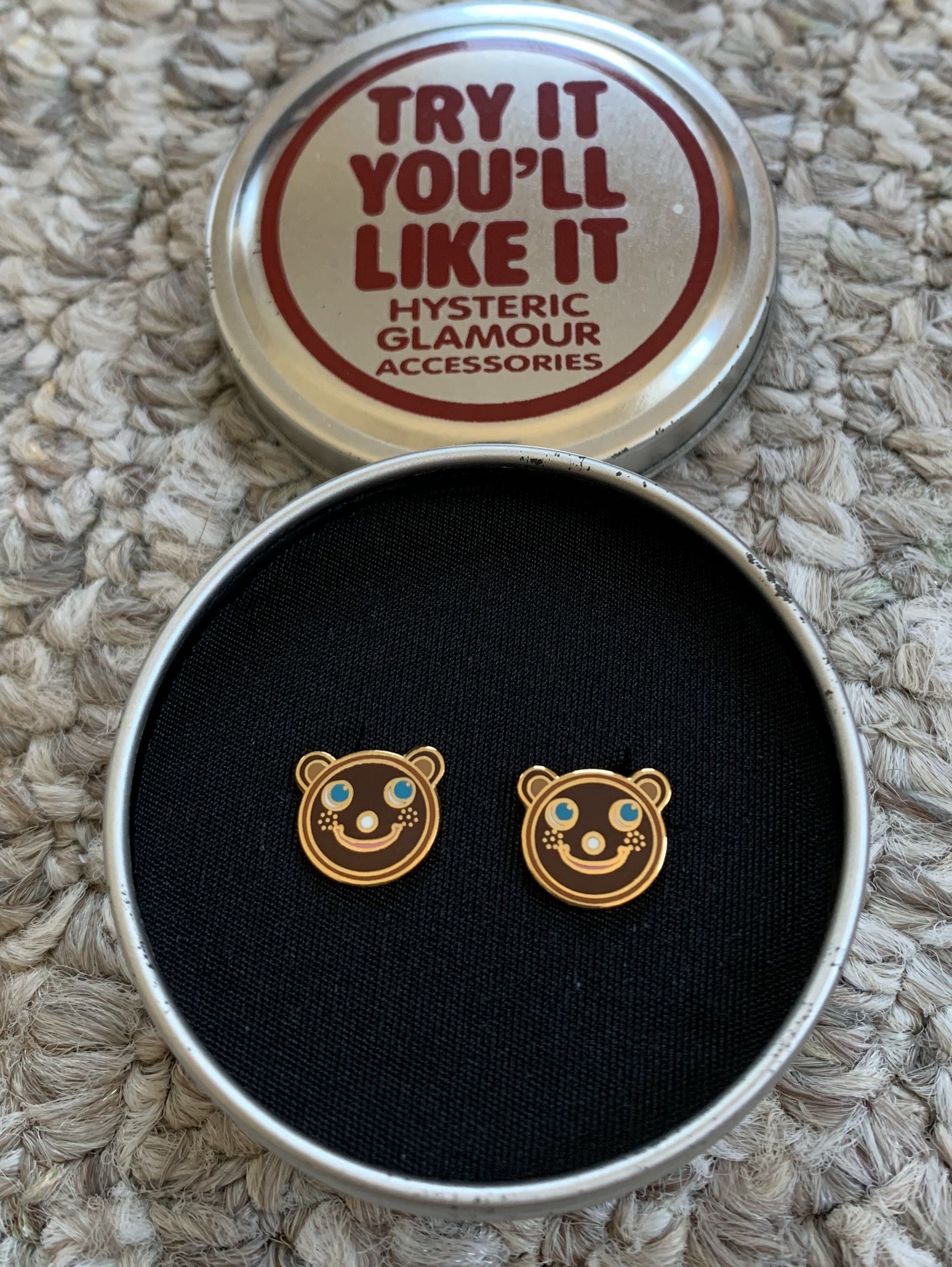 Hysteric Glamour Hysteric Glamour Happy Bear Earrings + Case Size ONE SIZE - 1 Thumbnail