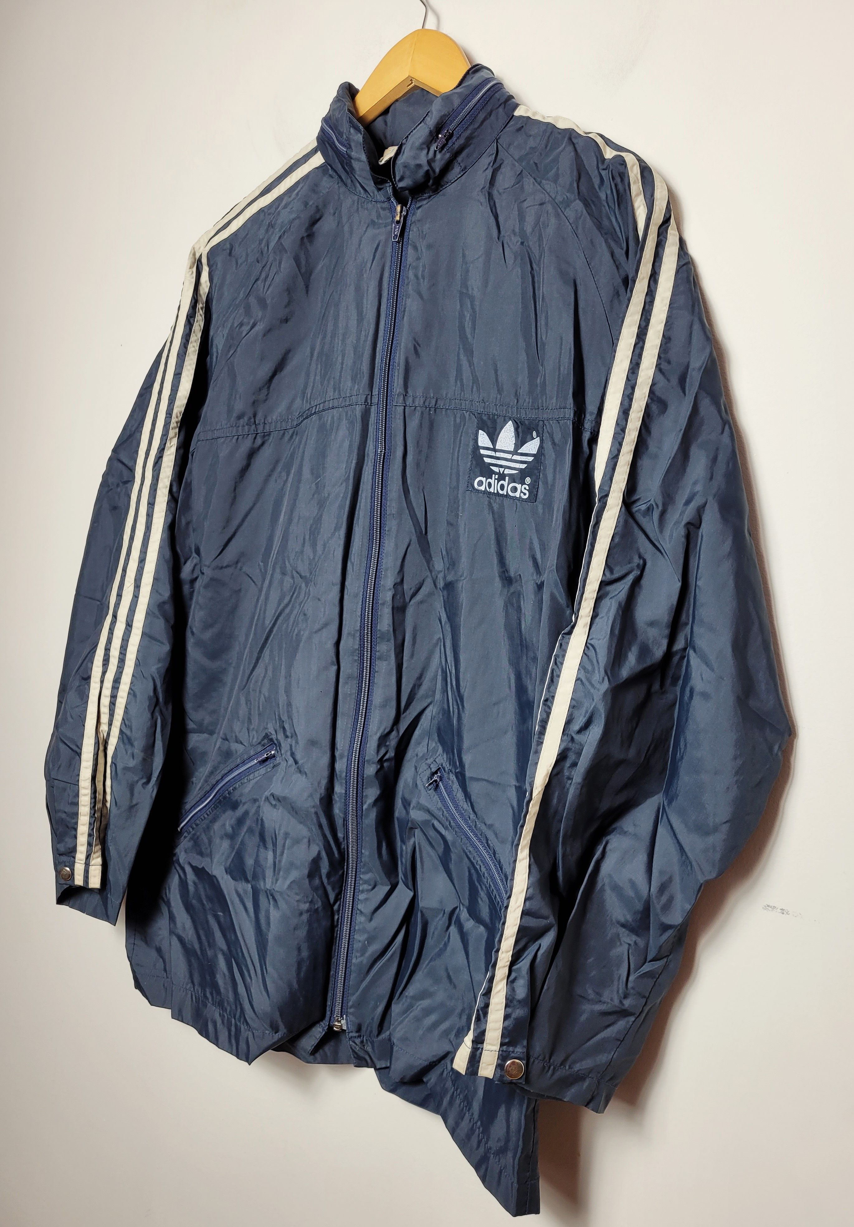 Adidas × Vintage Adidas 80s 90s vintage windbreaker Size US L / EU 52-54 / 3 - 9 Thumbnail