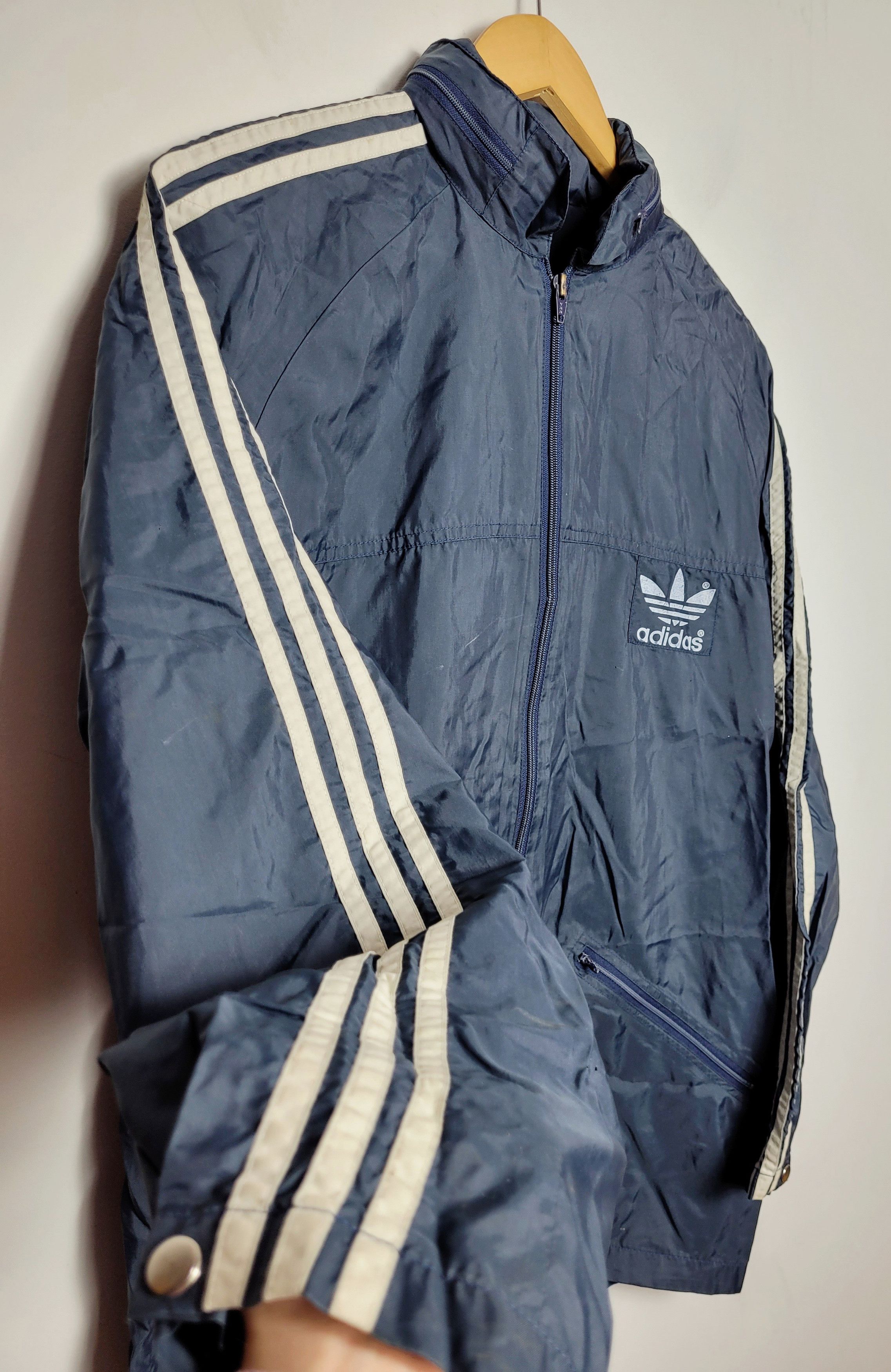 Adidas × Vintage Adidas 80s 90s vintage windbreaker Size US L / EU 52-54 / 3 - 4 Thumbnail