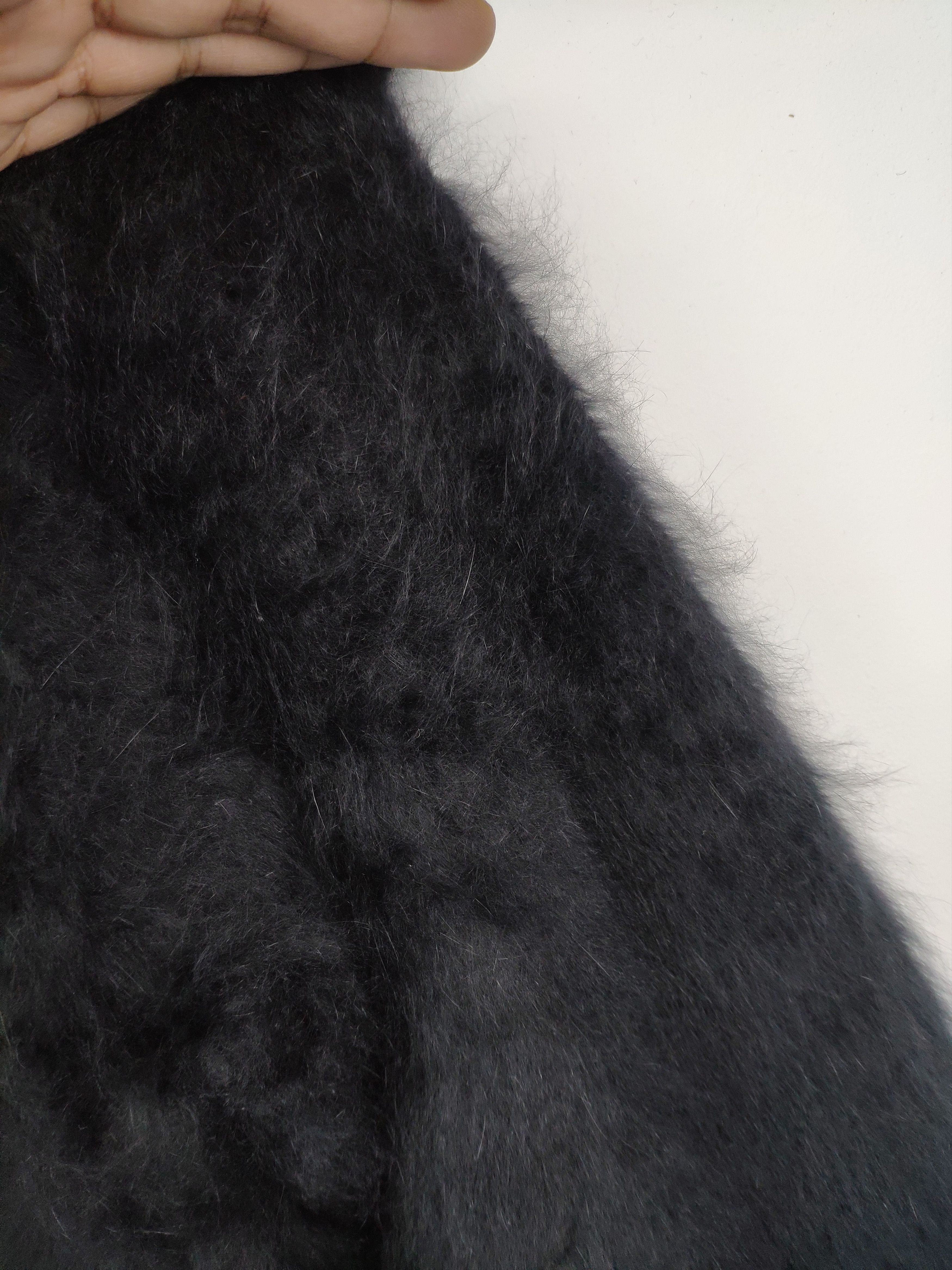 Japanese Brand Vintage Wool Mohair Shag Shaggy Cardigan Shawls Collar Size M / US 6-8 / IT 42-44 - 11 Thumbnail
