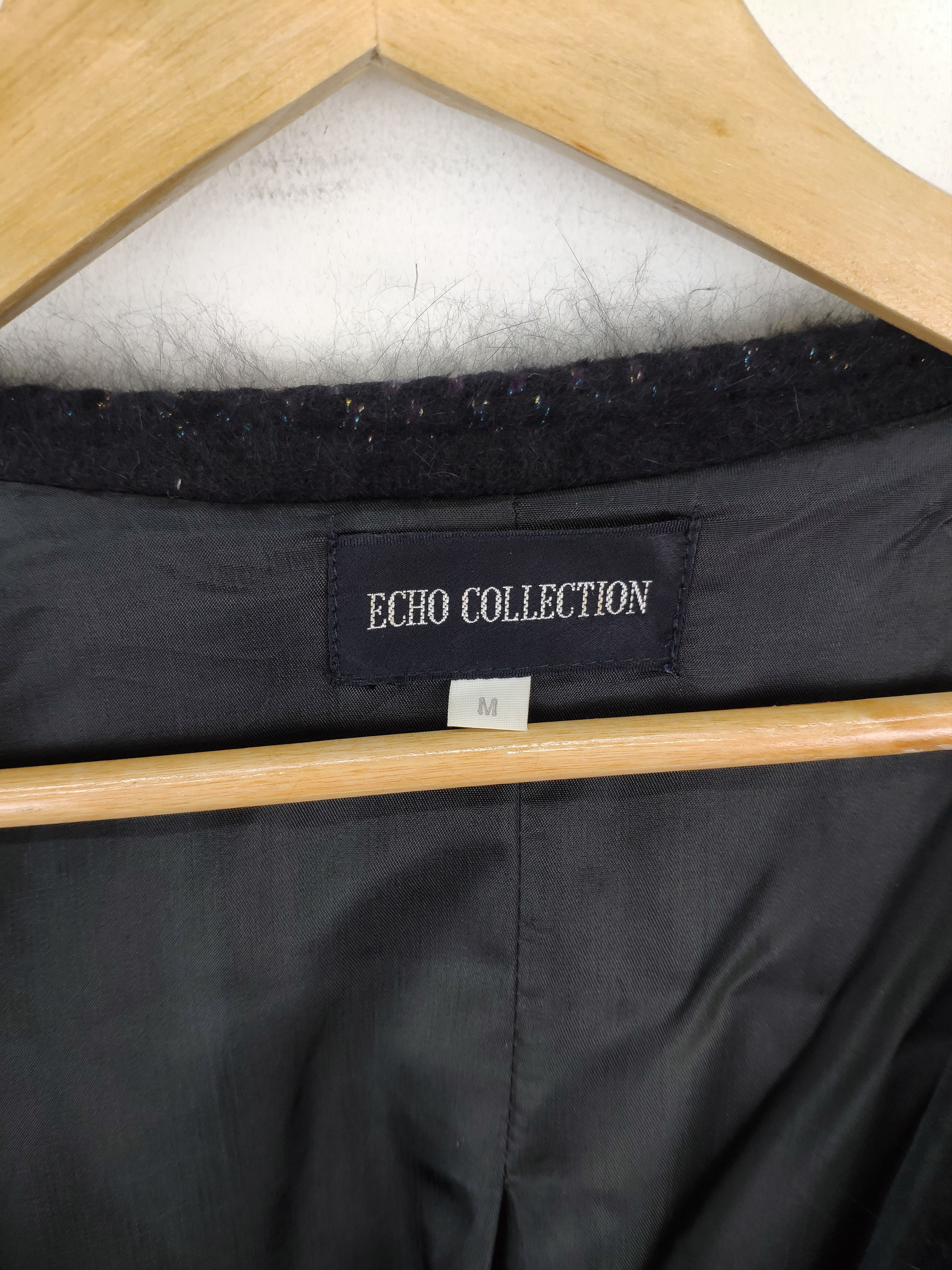 Japanese Brand Vintage Wool Mohair Shag Shaggy Cardigan Shawls Collar Size M / US 6-8 / IT 42-44 - 3 Thumbnail