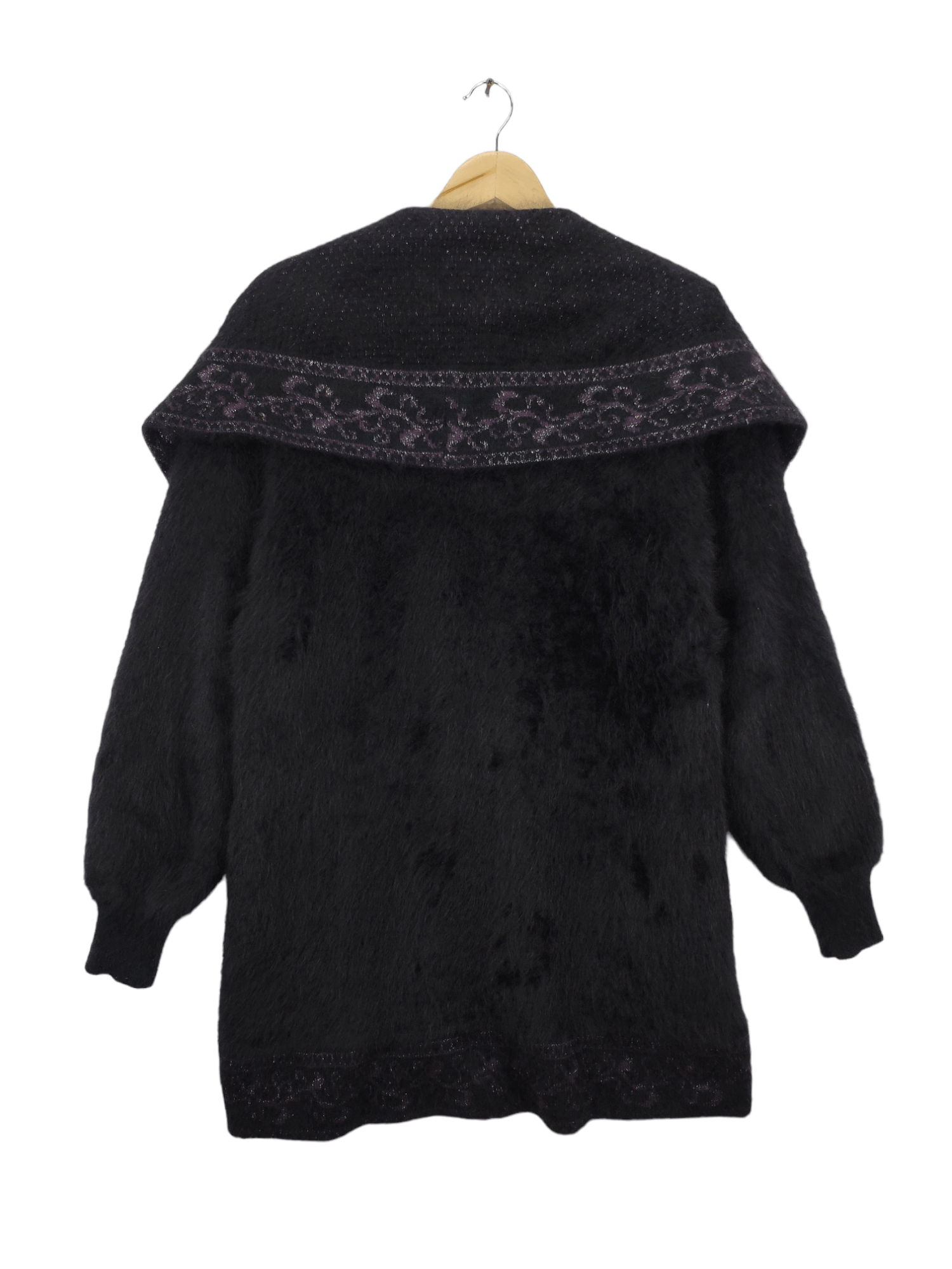 Japanese Brand Vintage Wool Mohair Shag Shaggy Cardigan Shawls Collar Size M / US 6-8 / IT 42-44 - 2 Thumbnail