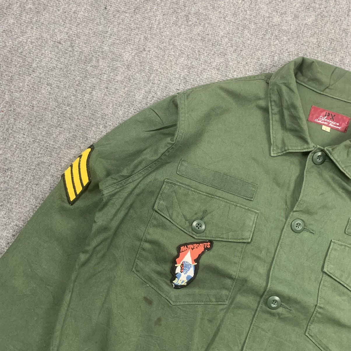 Vintage Avirex US Army Button Up Jacket