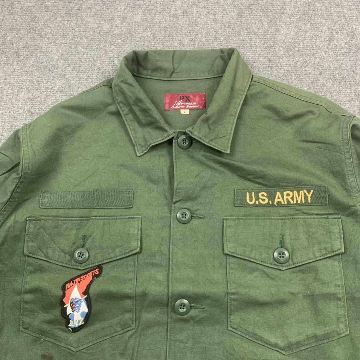 Vintage Avirex US Army Button Up Jacket