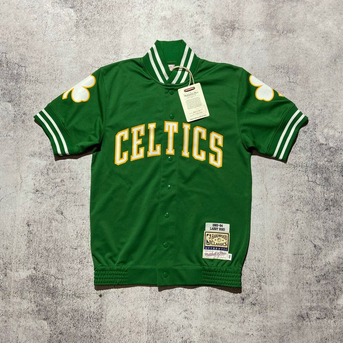 Maillot De Basketball Homme NBA BOSTON CELTICS 85 LARRY BIRD Vert MITCHELL & NESS