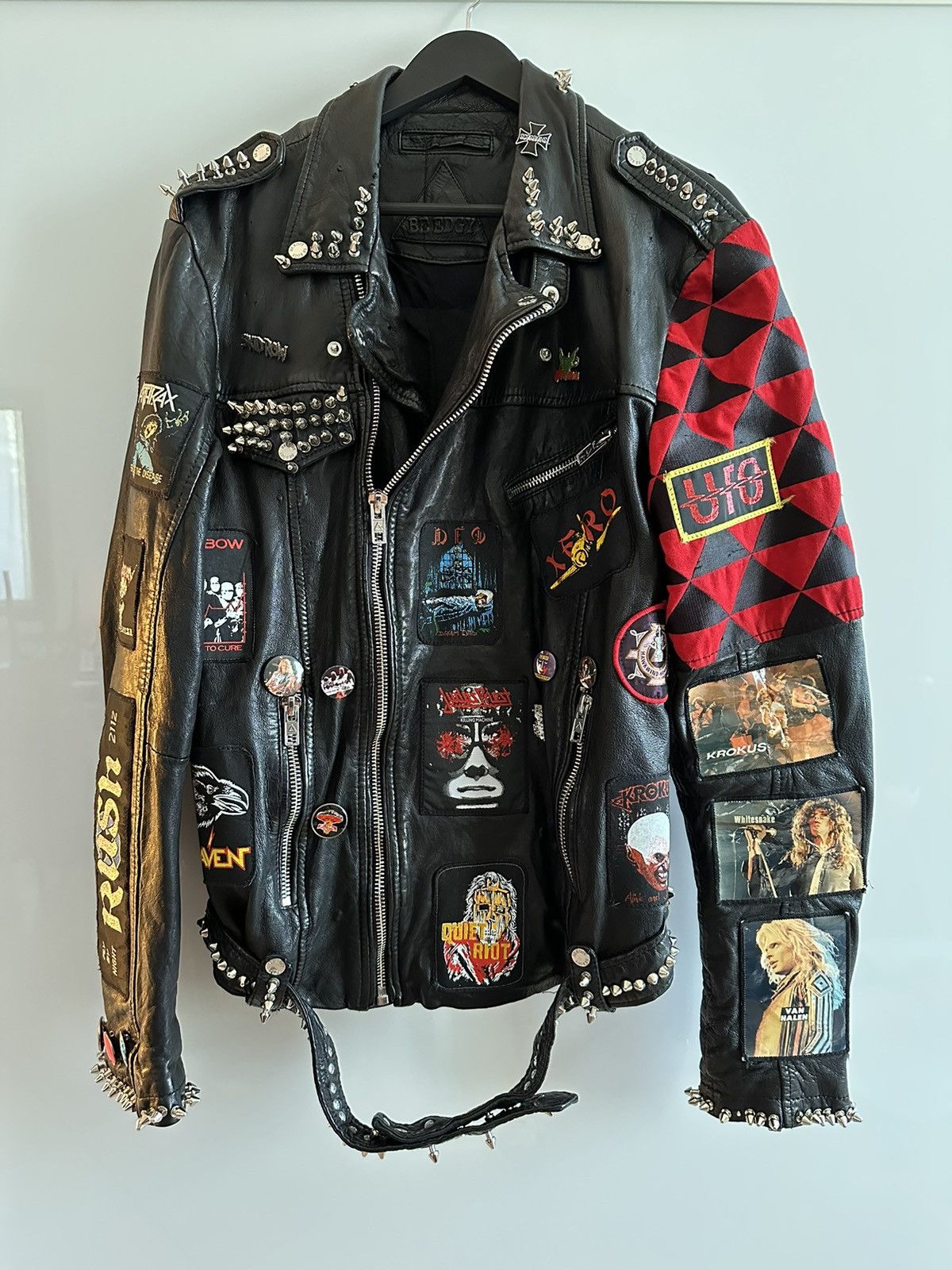 Vintage Rare Vintage Rock Leather Custom Jacket | Grailed