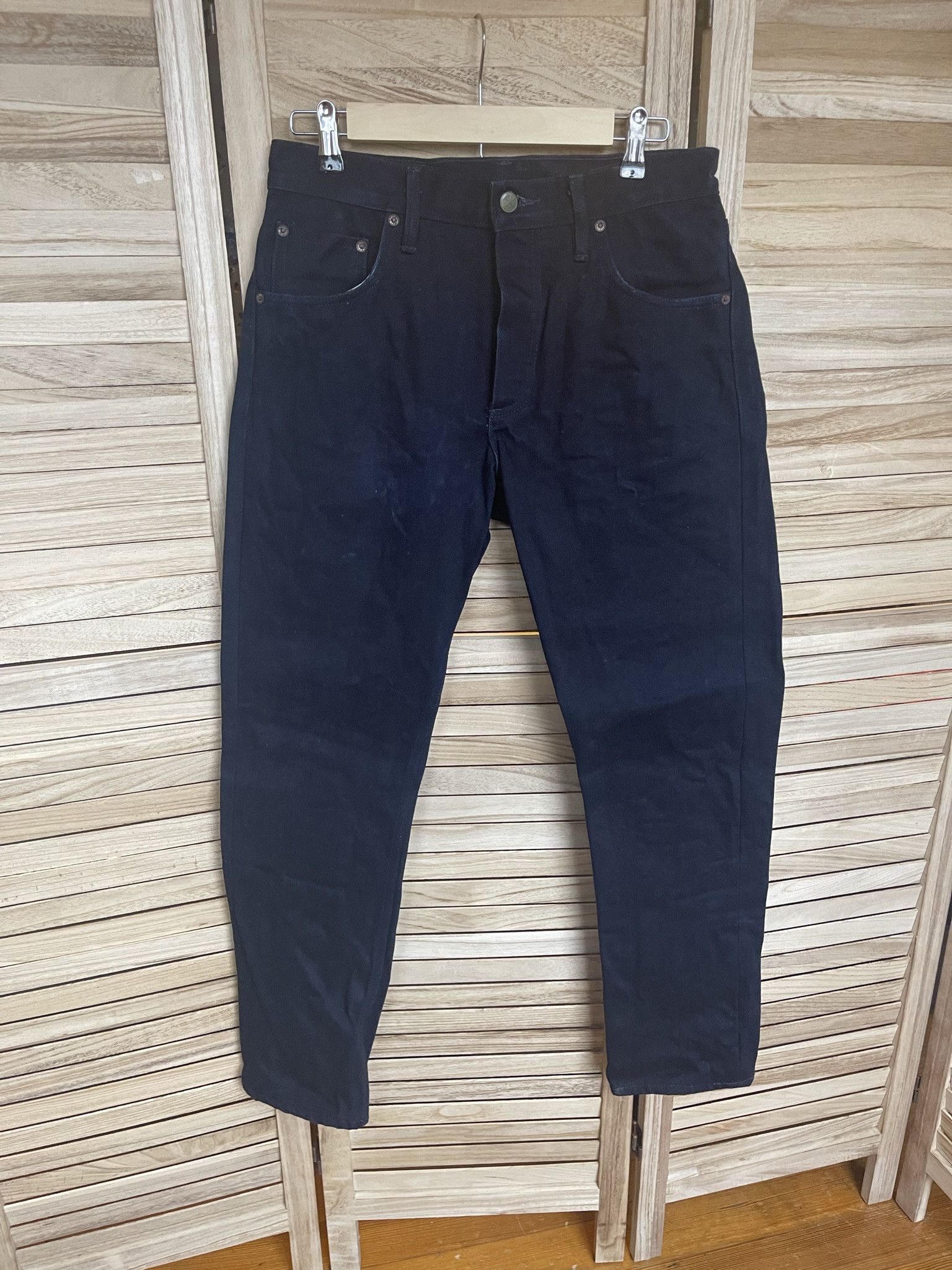 Left Field Nyc Black/Blue Denim Jeans, 17oz, Chelsea Fit, Size 32 Size US 32 / EU 48 - 1 Thumbnail