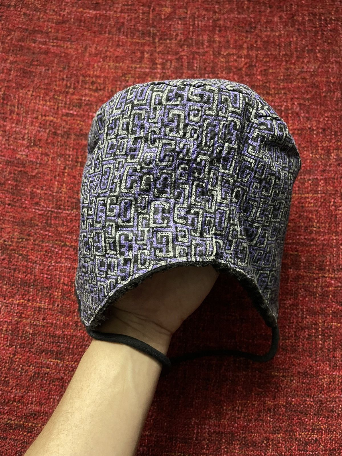 Cccp × Vintage Vintage Ushanka trapper / checker made in USA fuzzy hat Y2K Size ONE SIZE - 4 Thumbnail