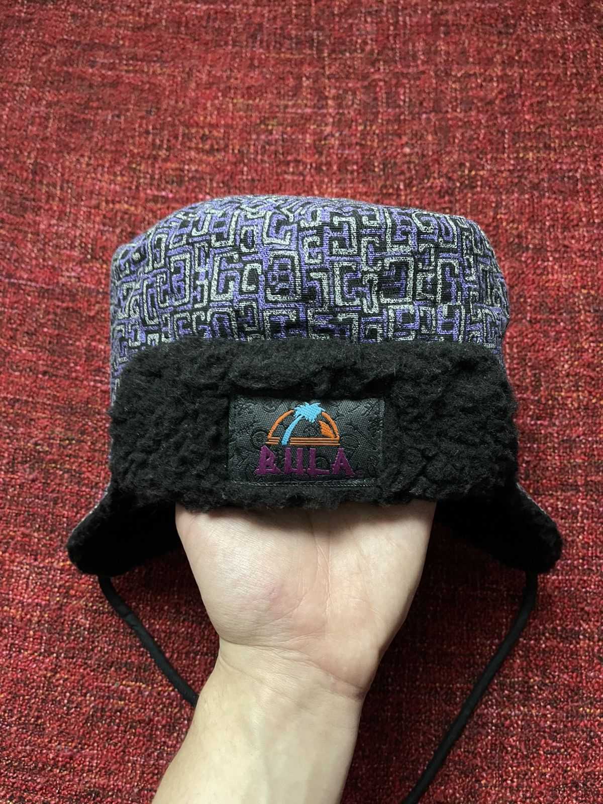 Cccp × Vintage Vintage Ushanka trapper / checker made in USA fuzzy hat Y2K Size ONE SIZE - 1 Thumbnail