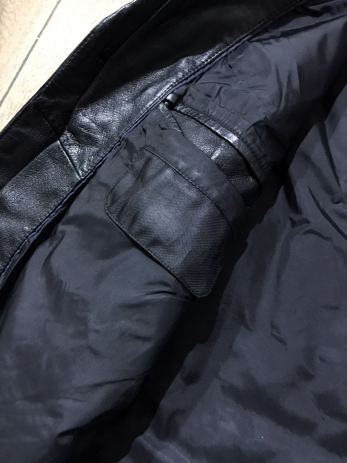 Genuine Leather × Vintage ANGELO LITRICO Very Rare Genuine Leather Black Trench Size US L / EU 52-54 / 3 - 9 Thumbnail