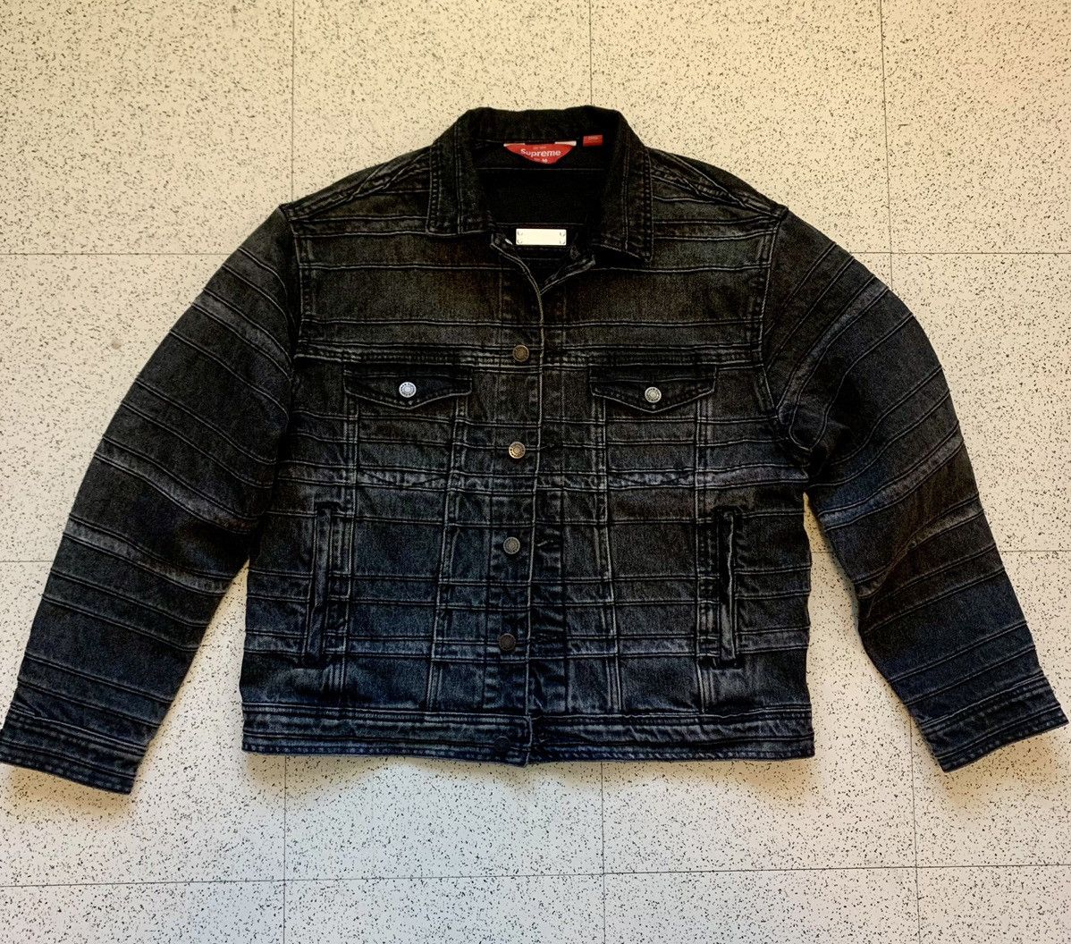 Supreme Layered Denim Trucker Jacket デニム - アウター